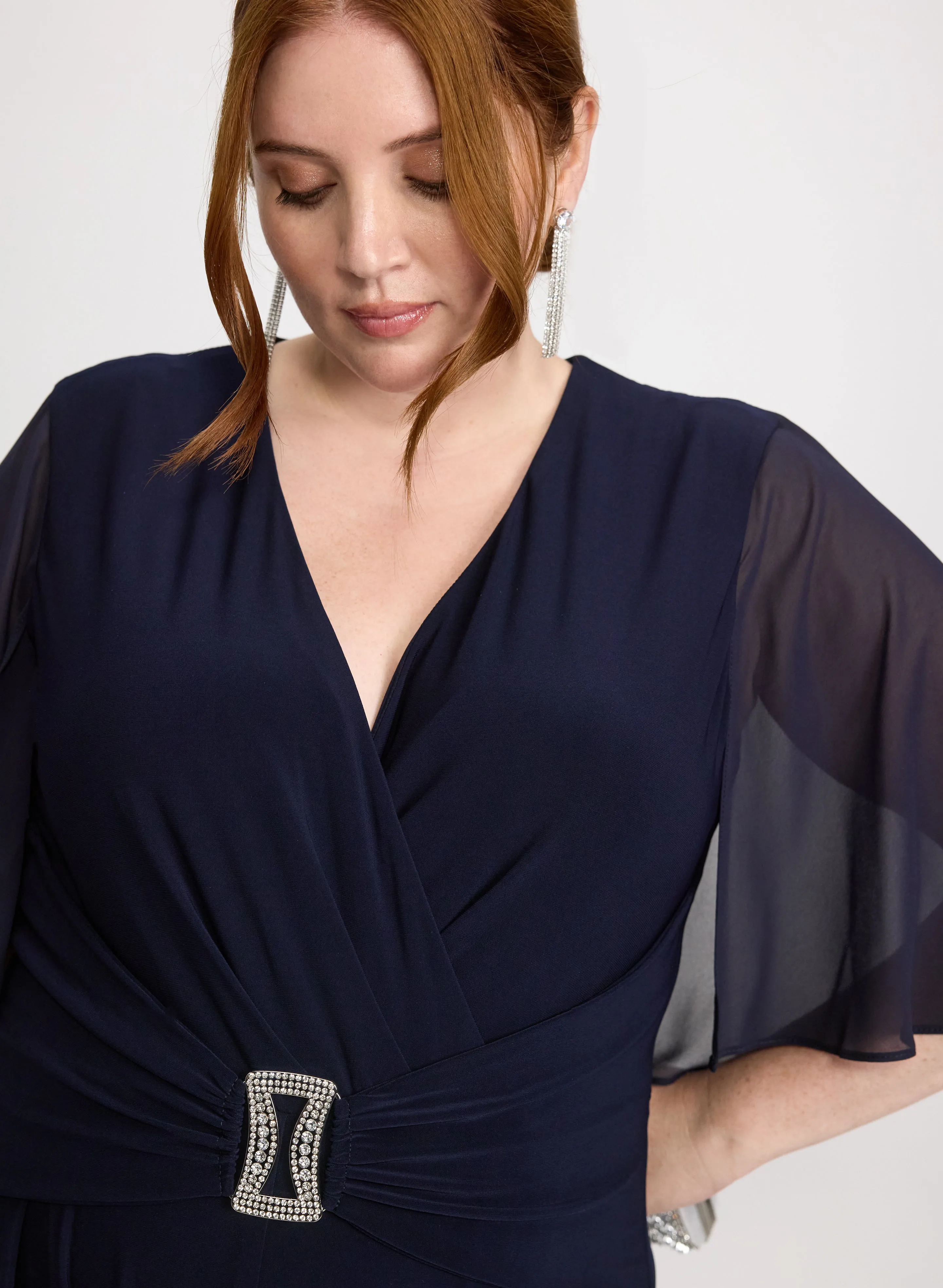 Joseph Ribkoff - Jeweled Chiffon Jumpsuit sold by Laura product image thumbnail 5