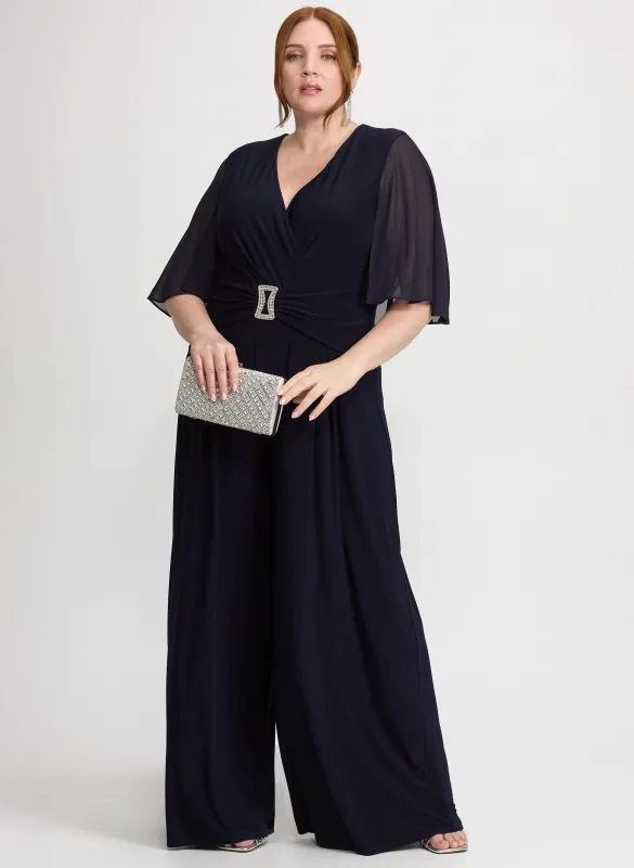 Joseph Ribkoff - Jeweled Chiffon Jumpsuit sold by Laura