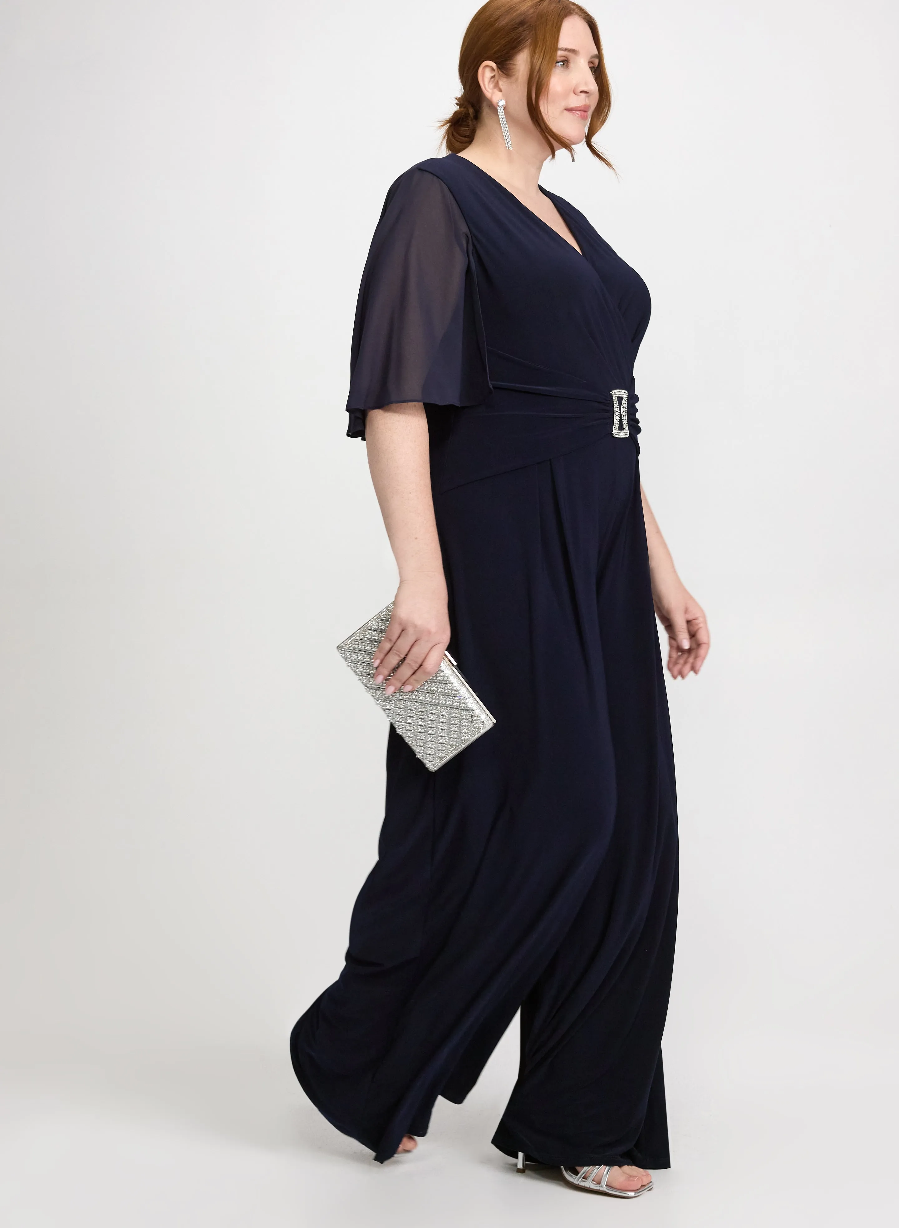 Joseph Ribkoff - Jeweled Chiffon Jumpsuit sold by Laura product image thumbnail 3