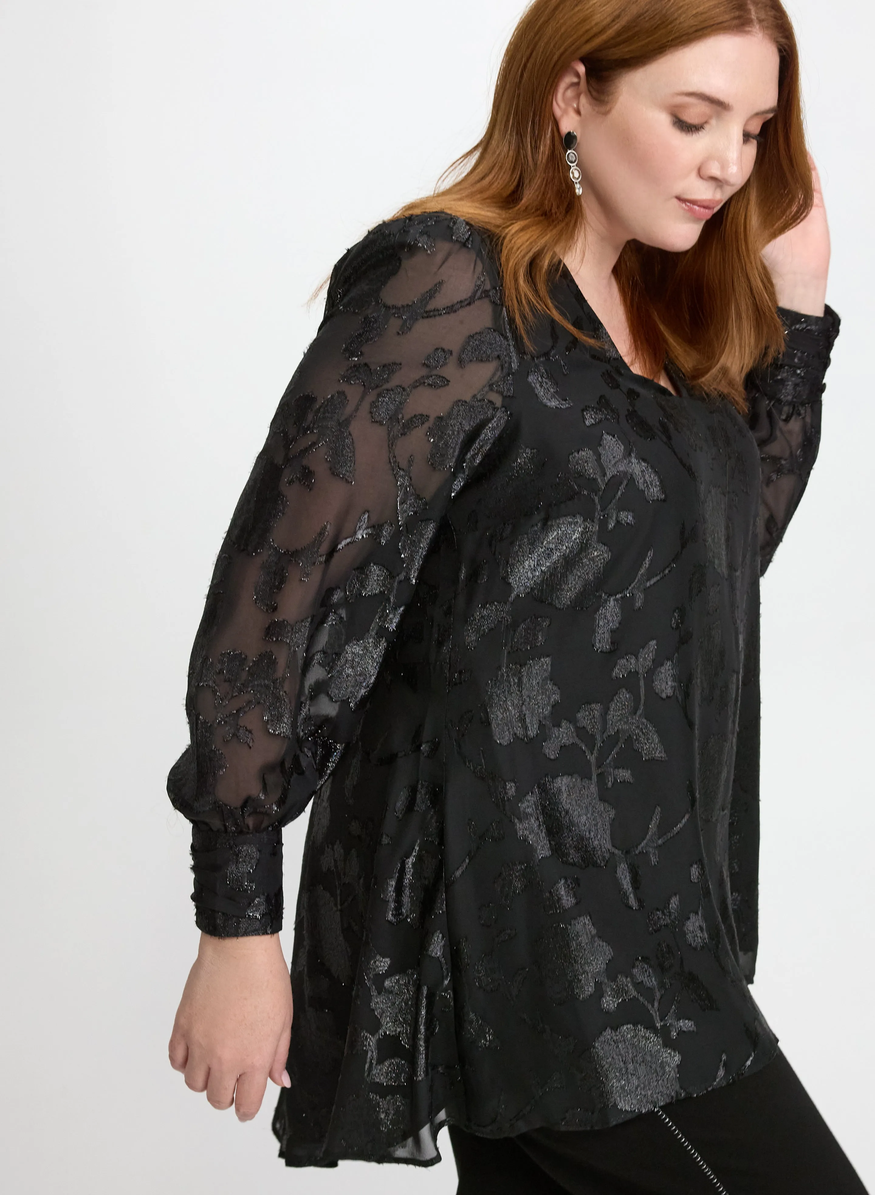 Floral Burnout Tunic sold by Laura product image thumbnail 2