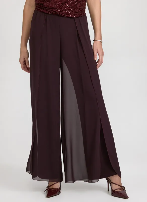 Chiffon Overlay Pants sold by Laura