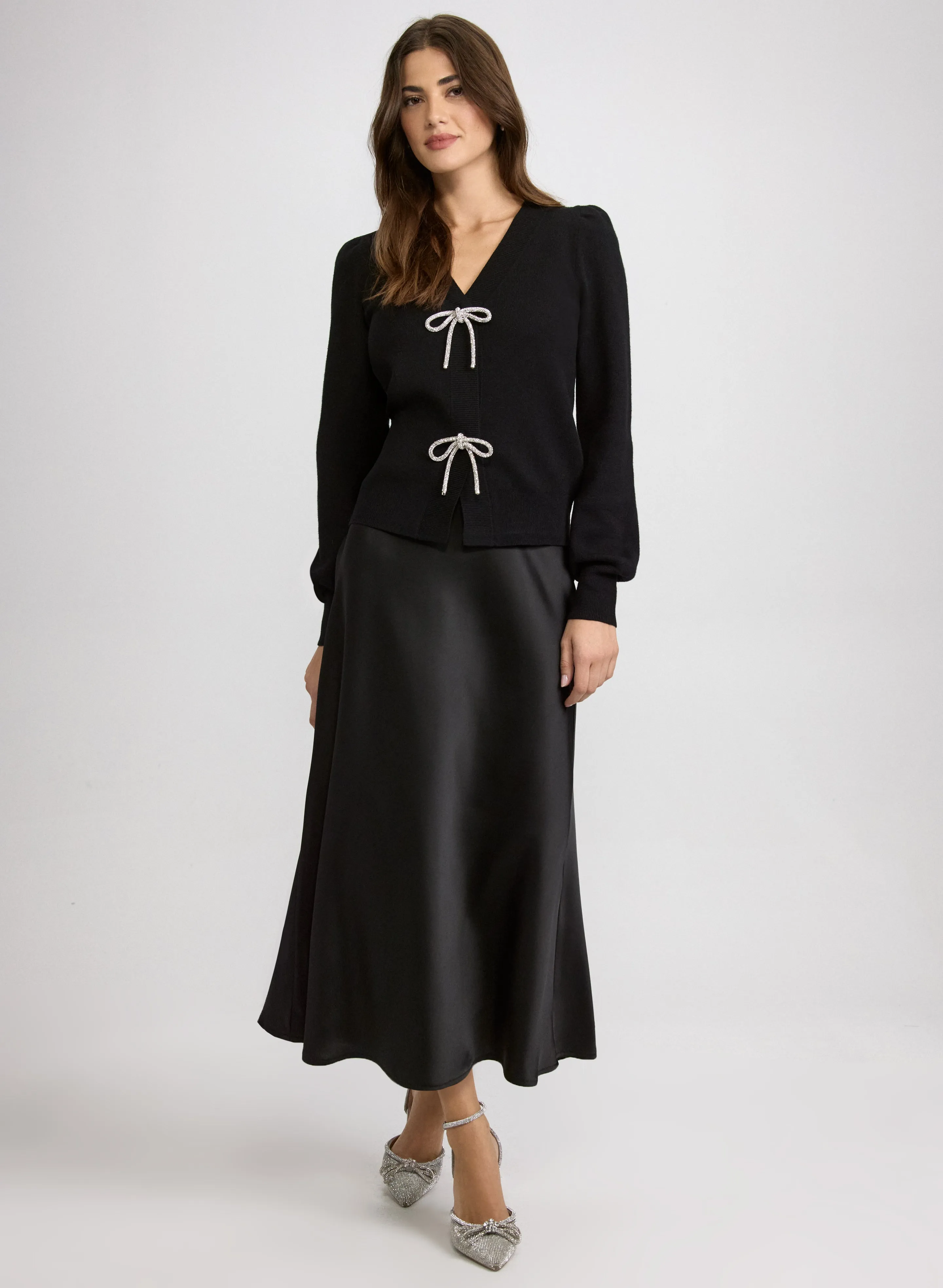 Satin Bias Cut Skirt sold by Laura product image thumbnail 3