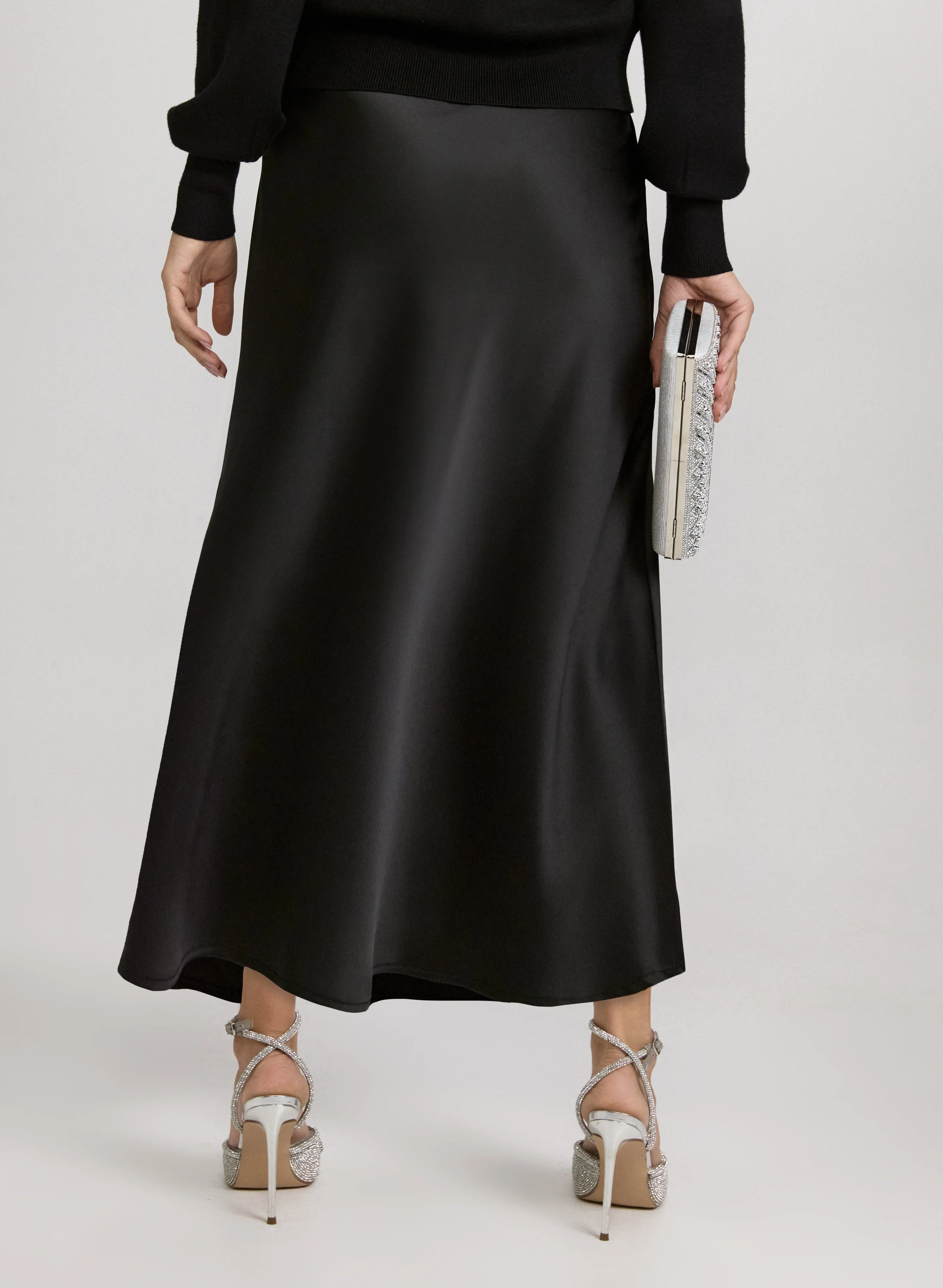 Satin Bias Cut Skirt sold by Laura product image thumbnail 2