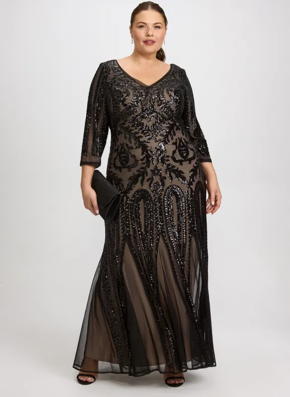 Sequin Mesh Dress sold by Laura