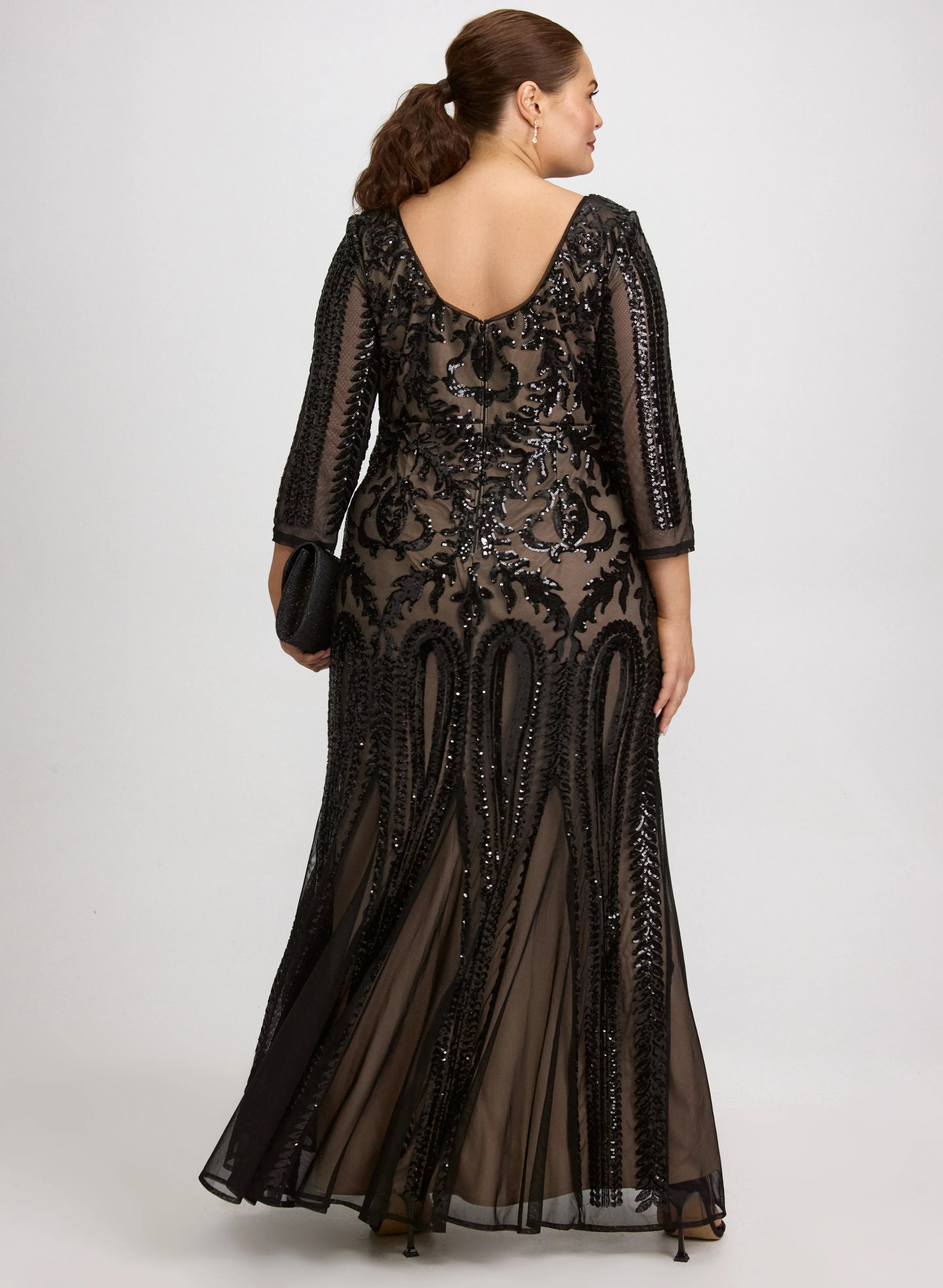 Sequin Mesh Dress sold by Laura product image thumbnail 3