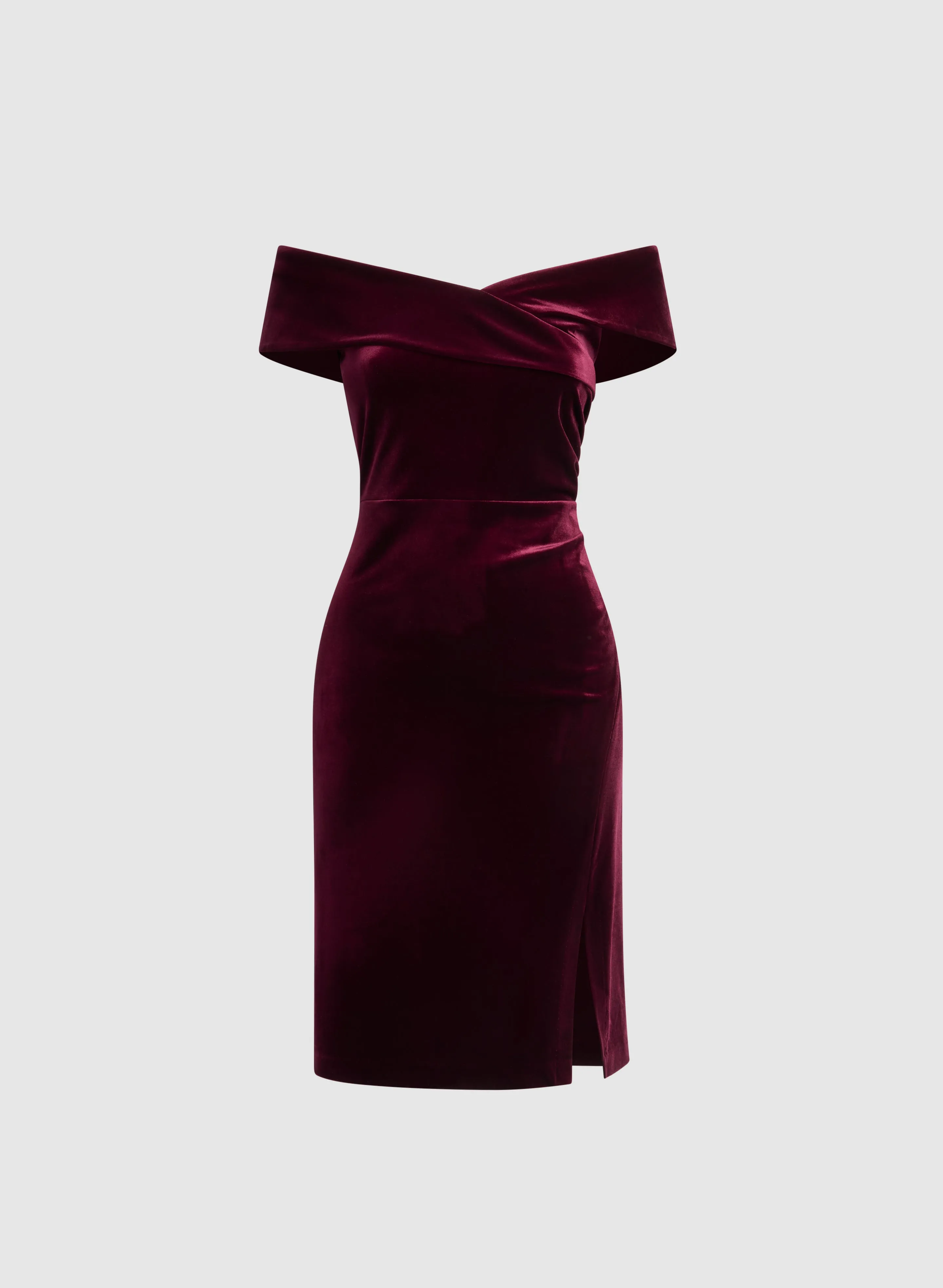Off-The-Shoulder Velvet Dress sold by Laura product image thumbnail 5