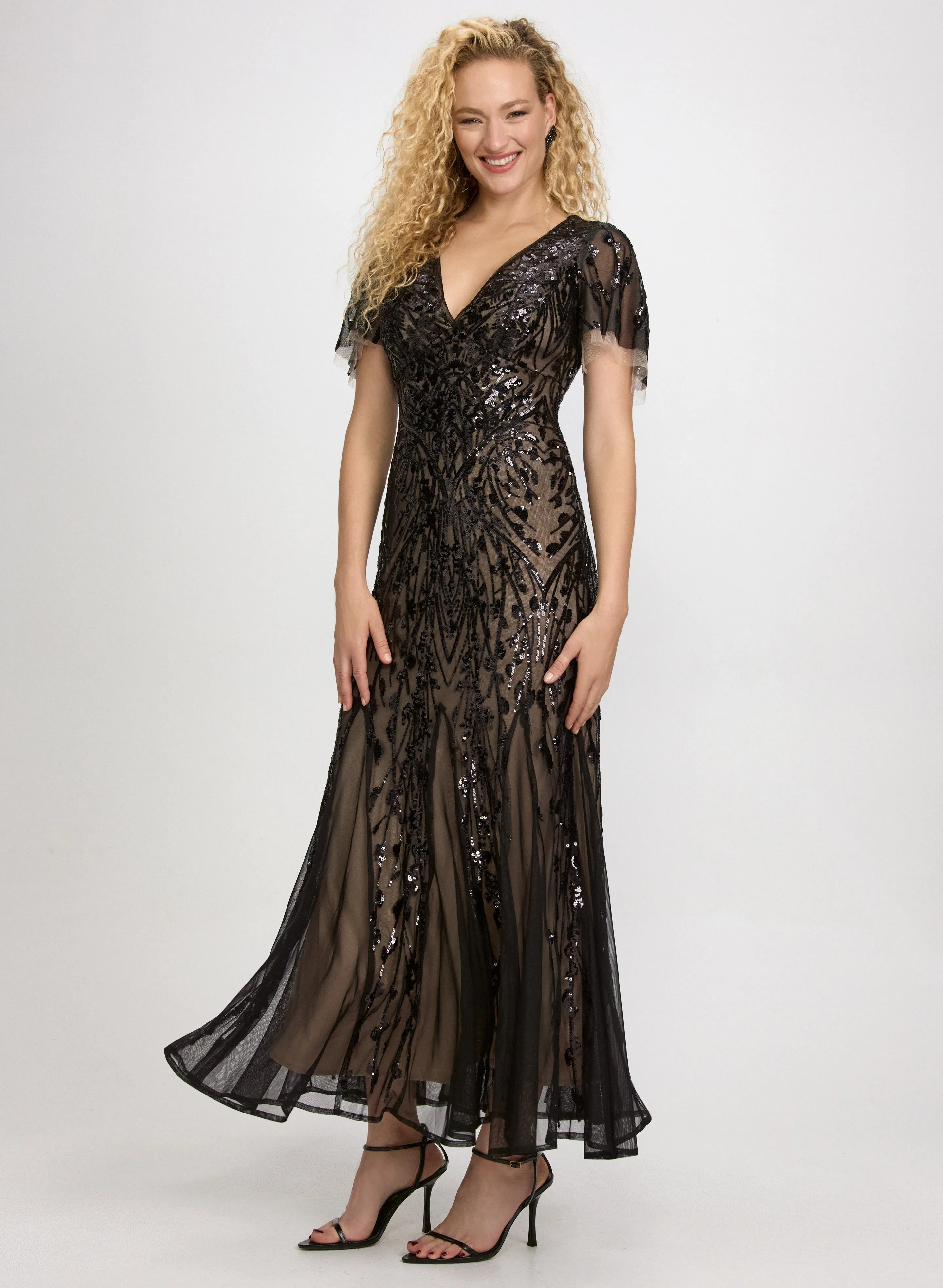 Sequin Mesh Dress sold by Laura