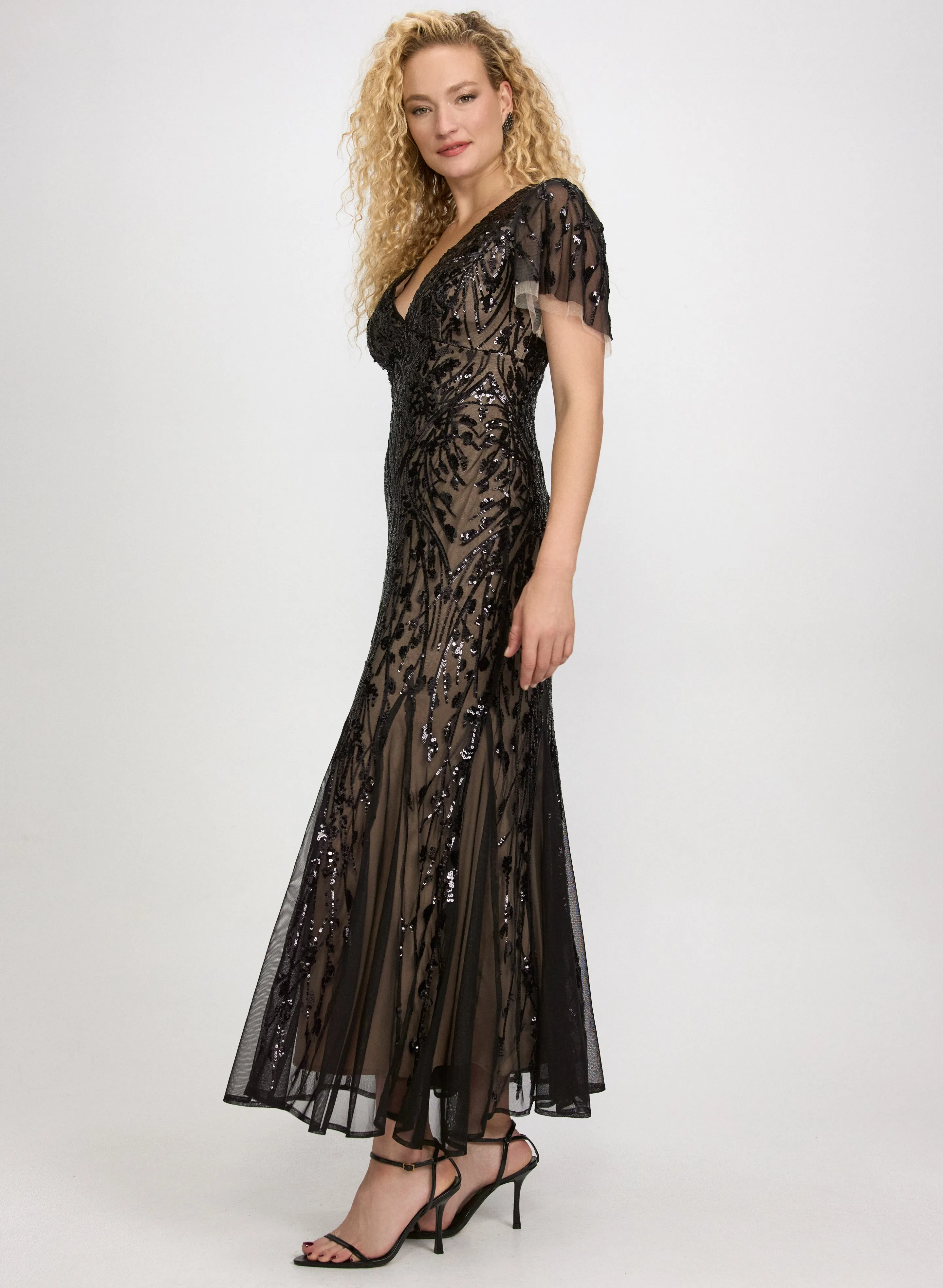 Sequin Mesh Dress sold by Laura product image thumbnail 3