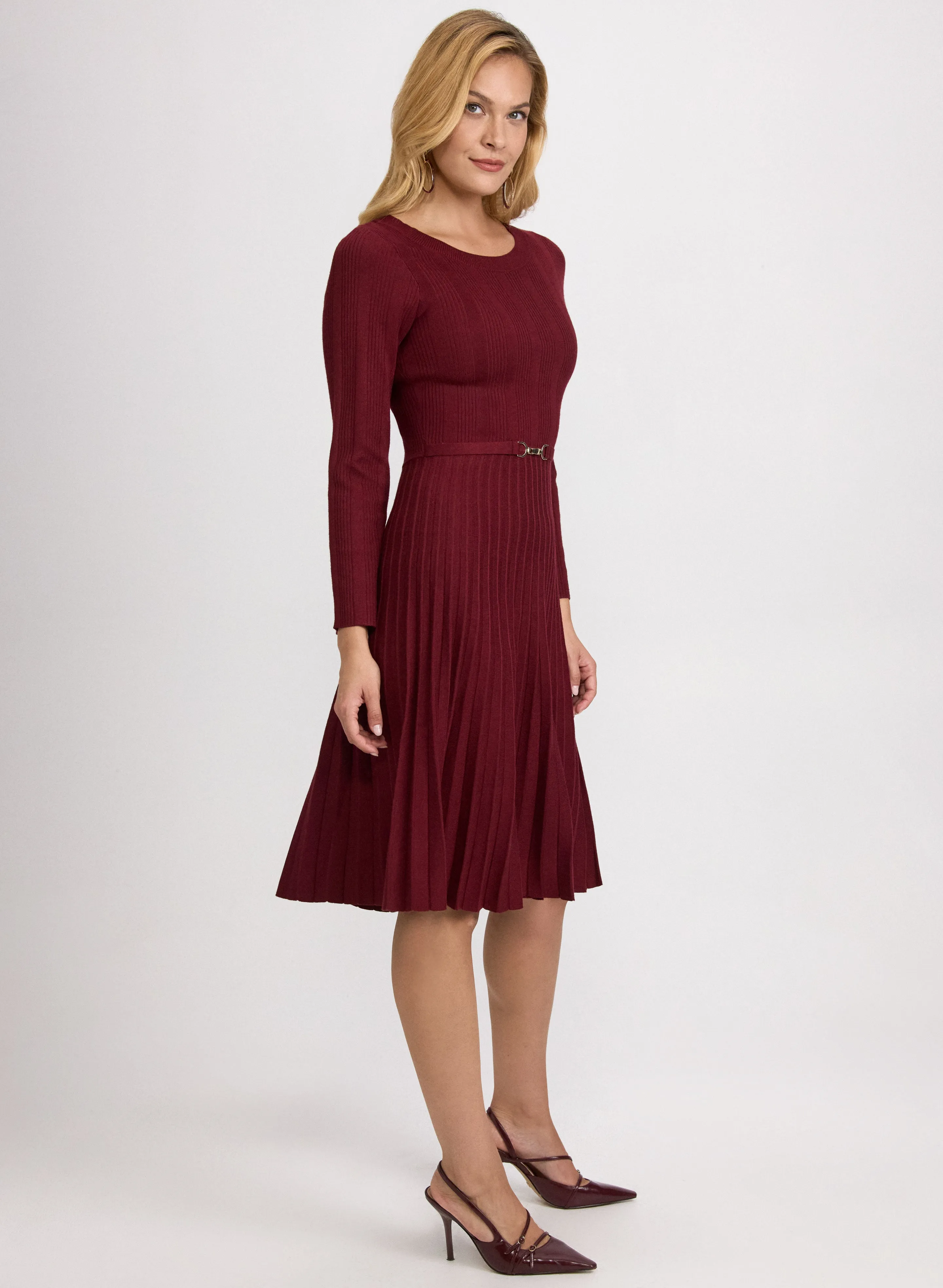 Pleated Knit Dress sold by Laura product image thumbnail 3