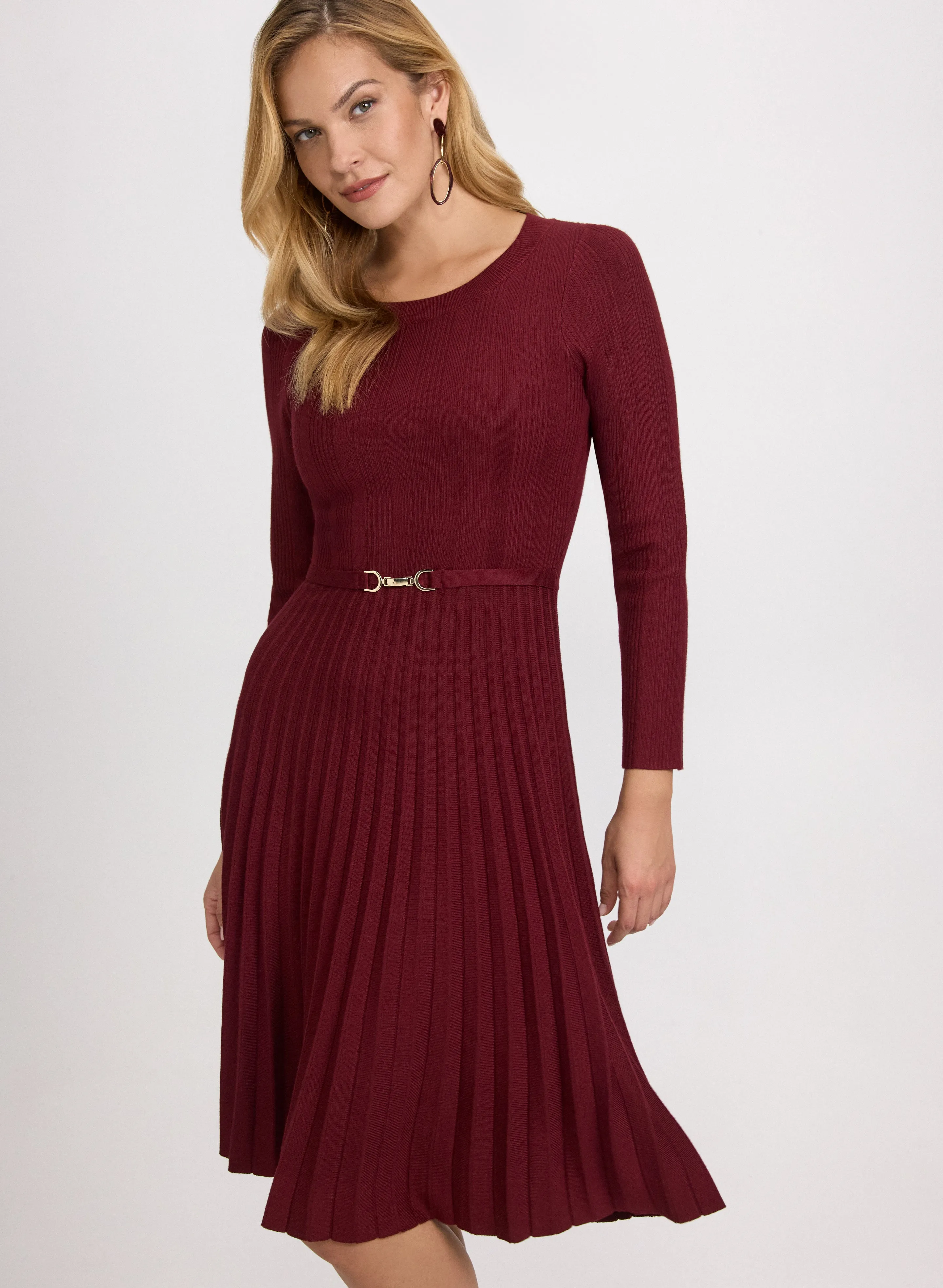 Pleated Knit Dress sold by Laura product image thumbnail 5