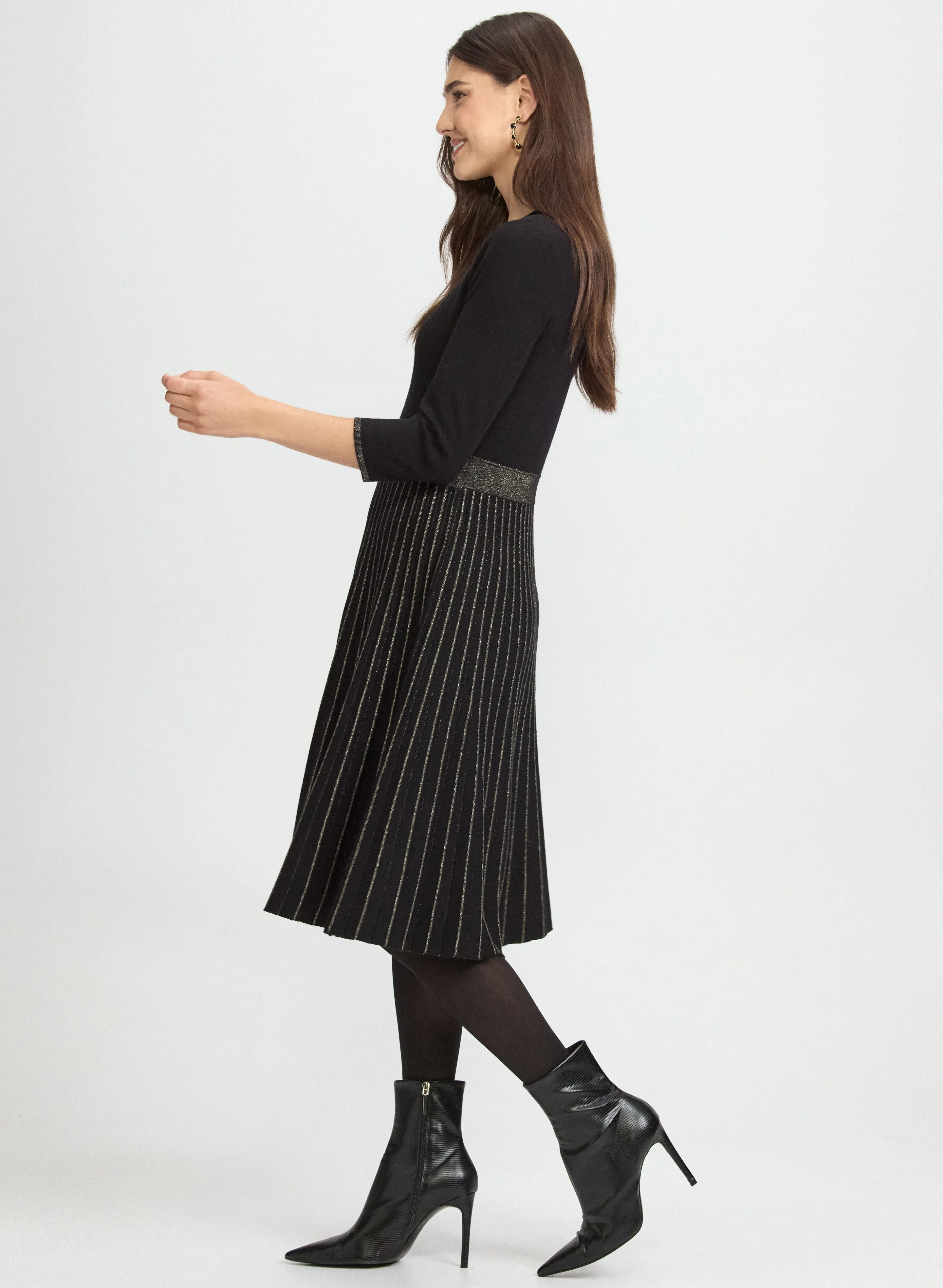 Pleated Metallic Dress sold by Laura product image thumbnail 2