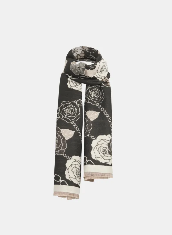 Reversible Floral Scarf sold by Laura