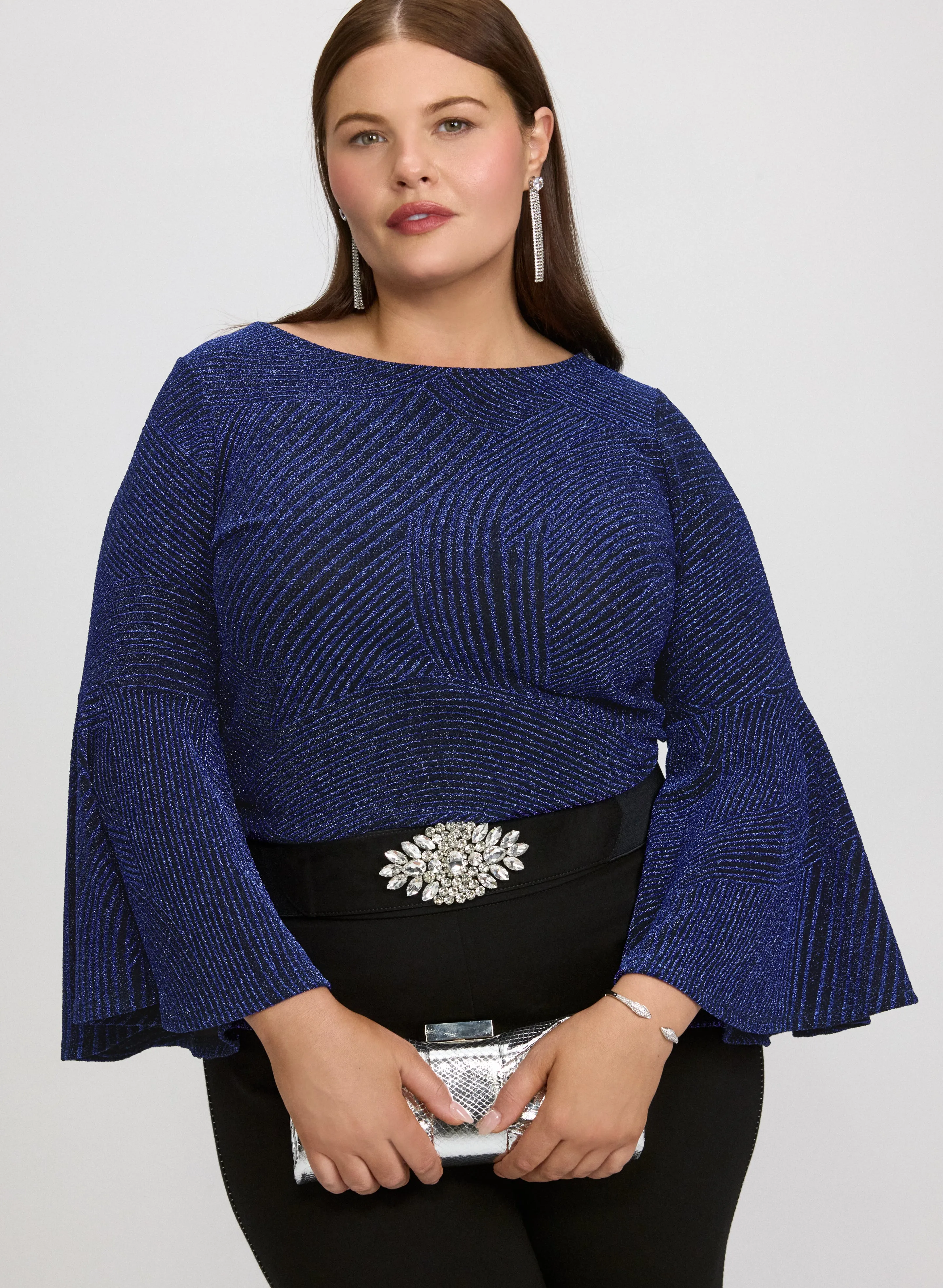 Metallic Jacquard Top sold by Laura