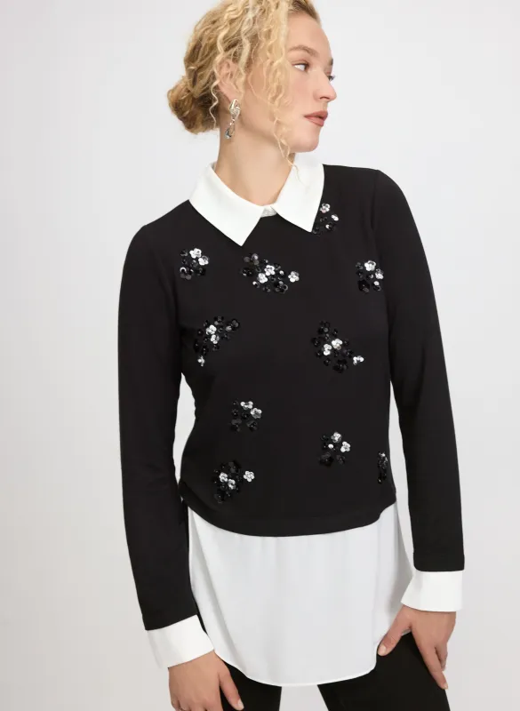 Layered Illusion Top sold by Laura