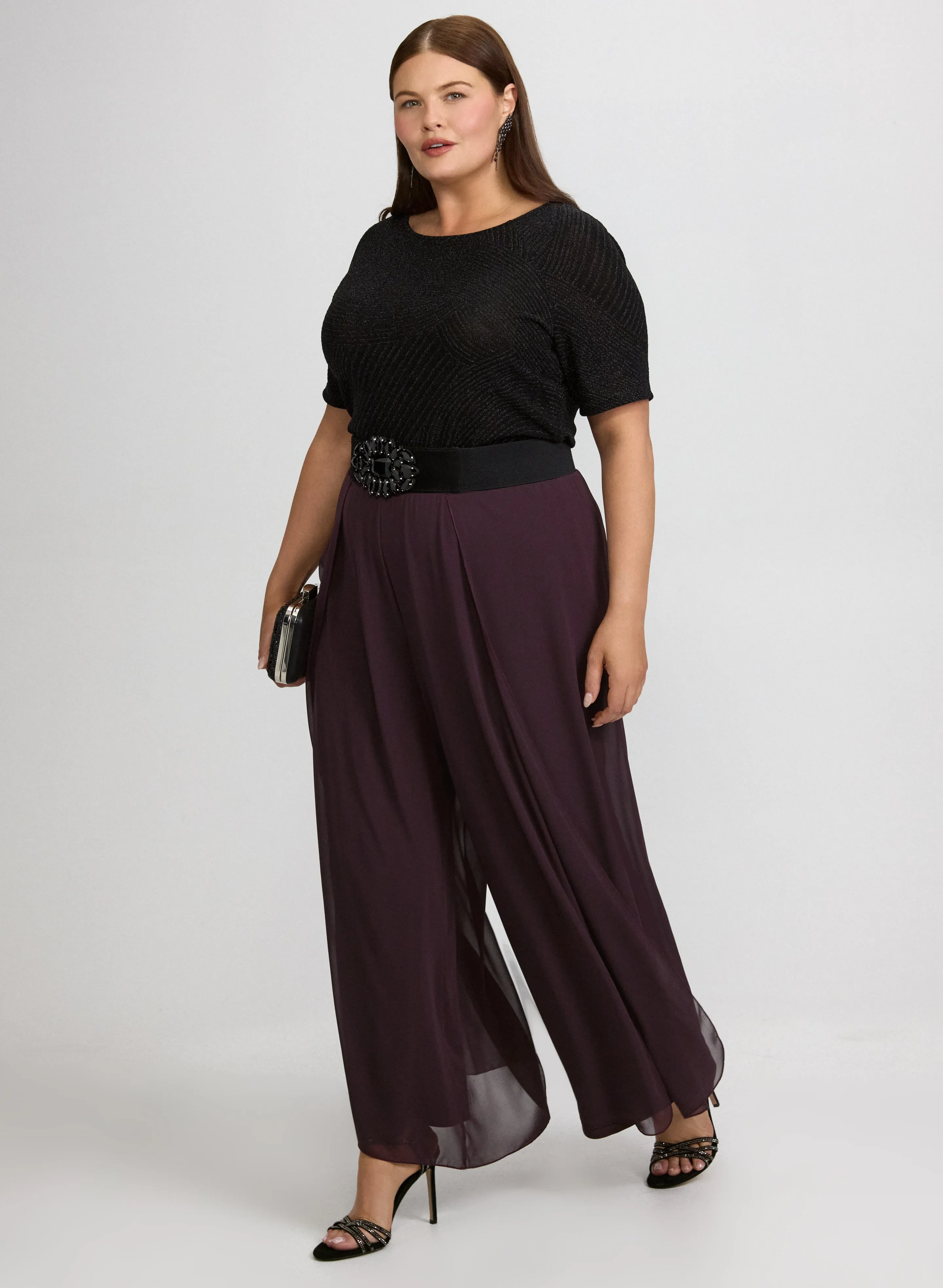 Chiffon Overlay Pants sold by Laura product image thumbnail 2