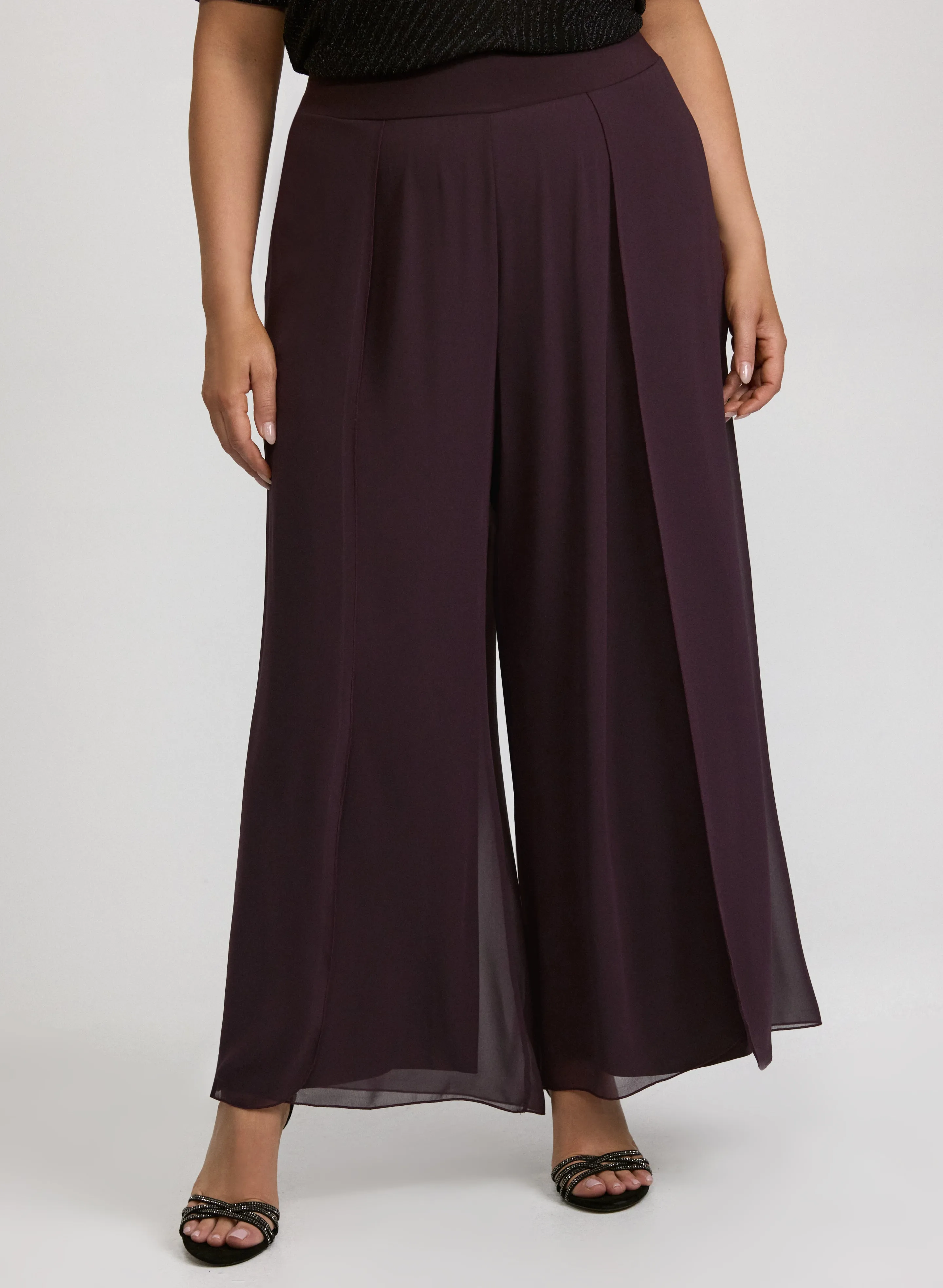 Chiffon Overlay Pants sold by Laura