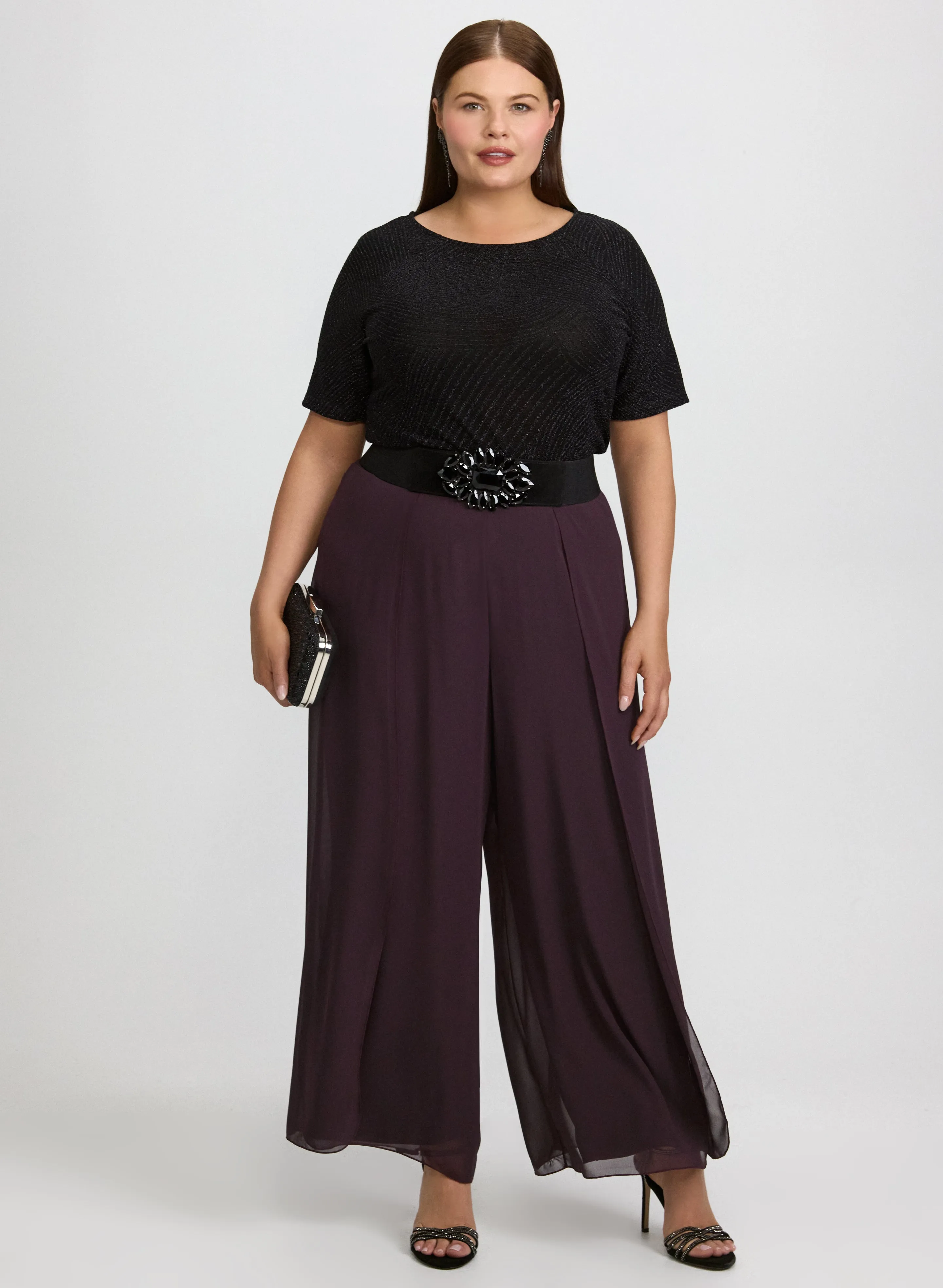 Chiffon Overlay Pants sold by Laura product image thumbnail 4