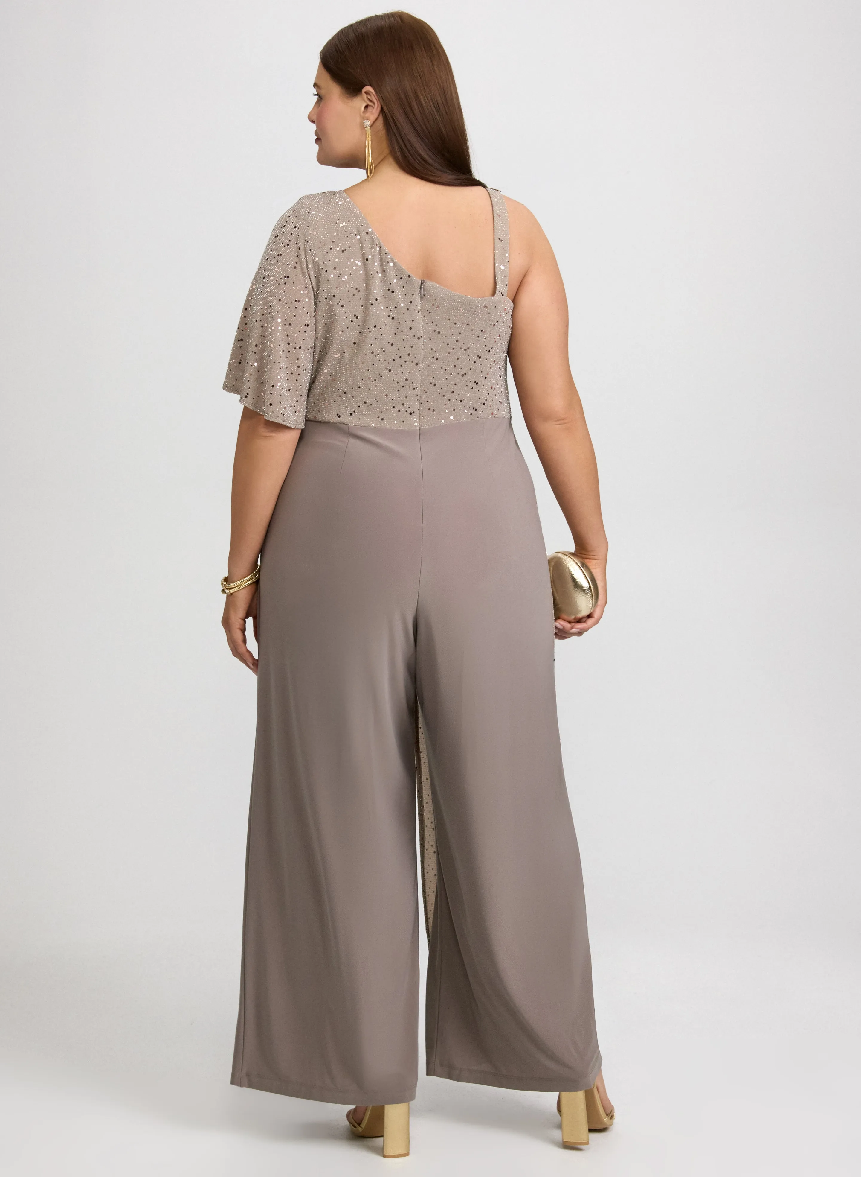Metallic Capelet Jumpsuit sold by Laura product image thumbnail 3