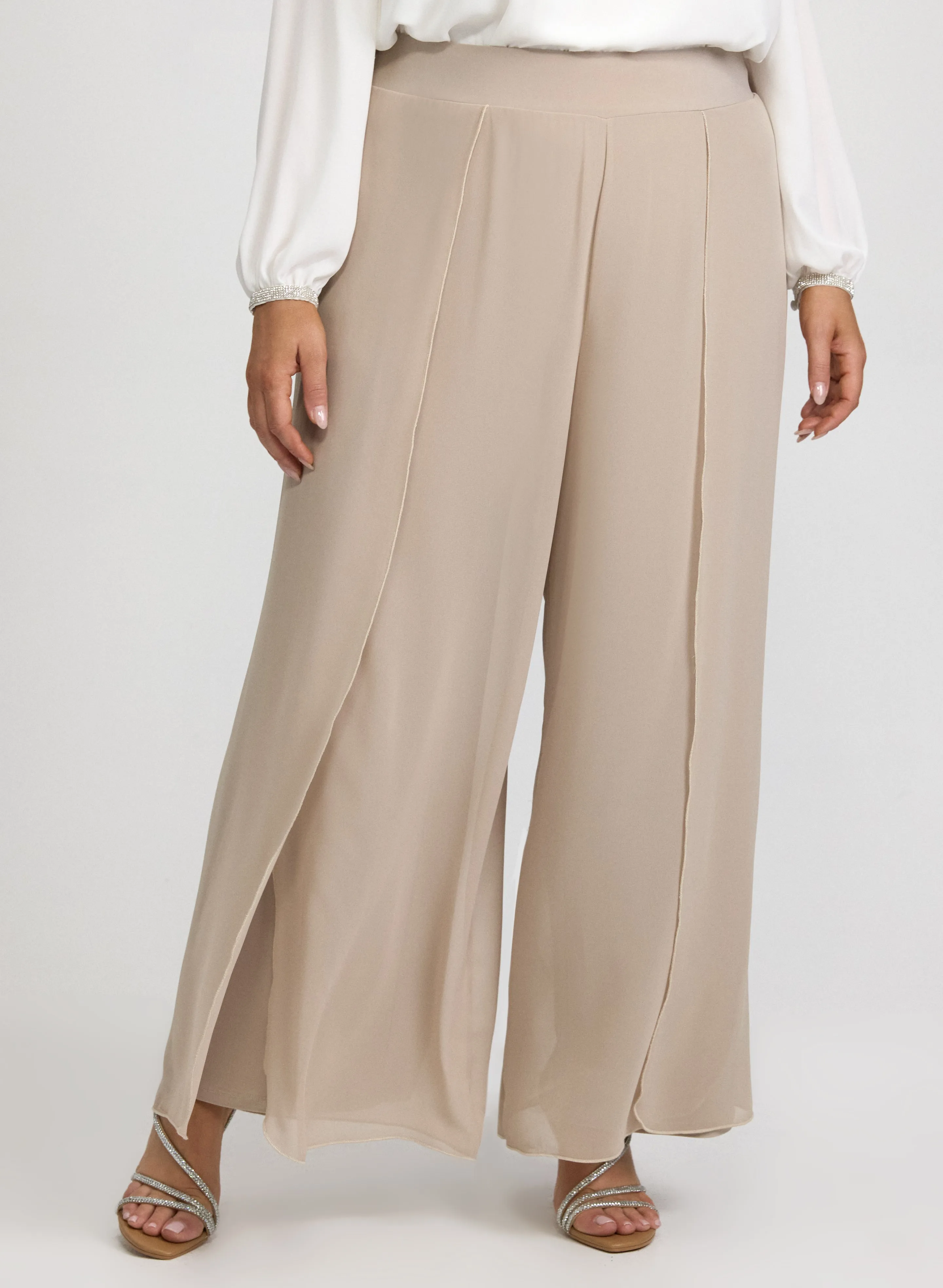 Chiffon Overlay Pants sold by Laura