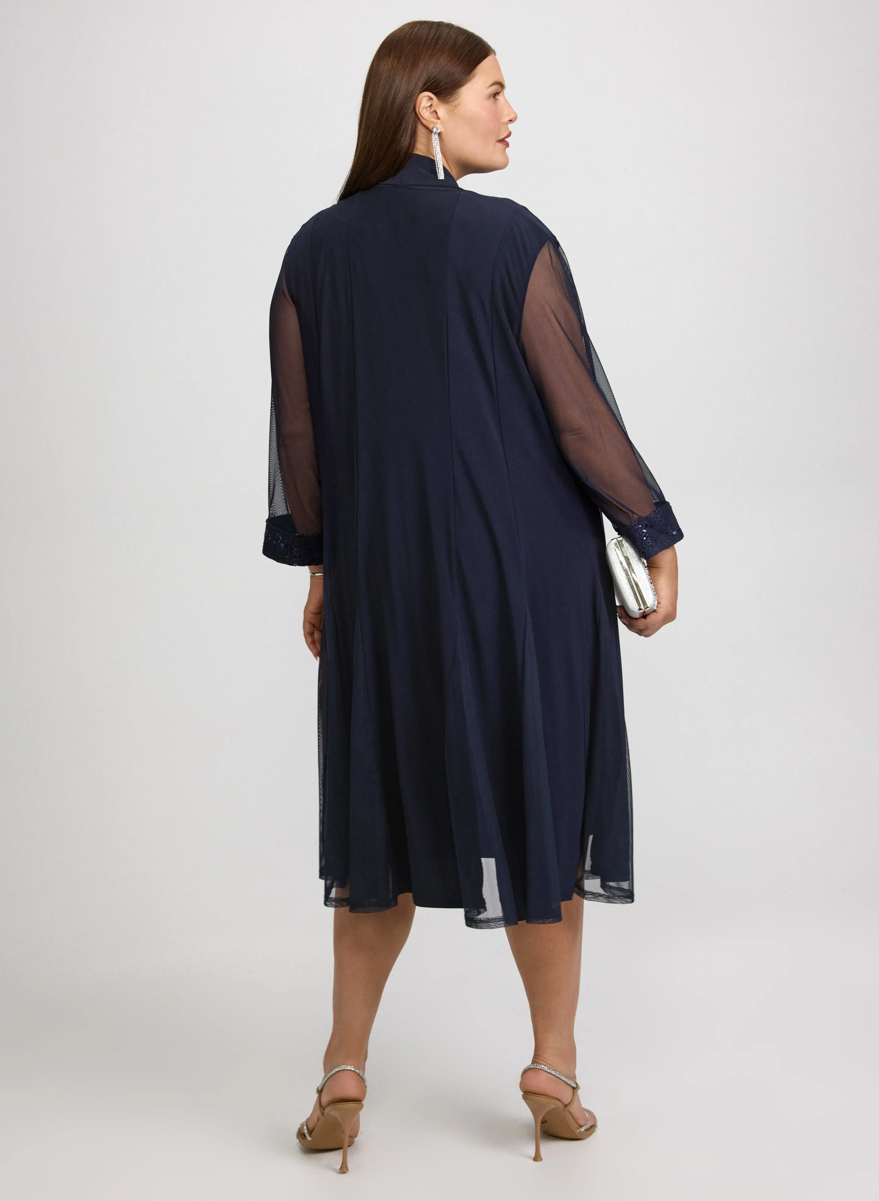 Lace Trim Jacket & Dress Set sold by Laura product image thumbnail 3