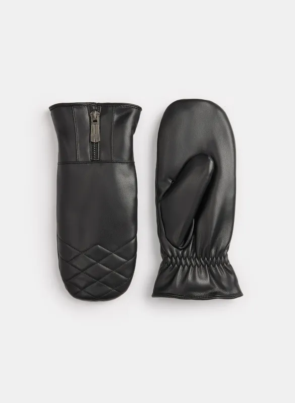 Vegan Leather Mittens sold by Laura