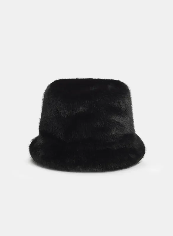 Faux-Fur Bucket Hat sold by Laura