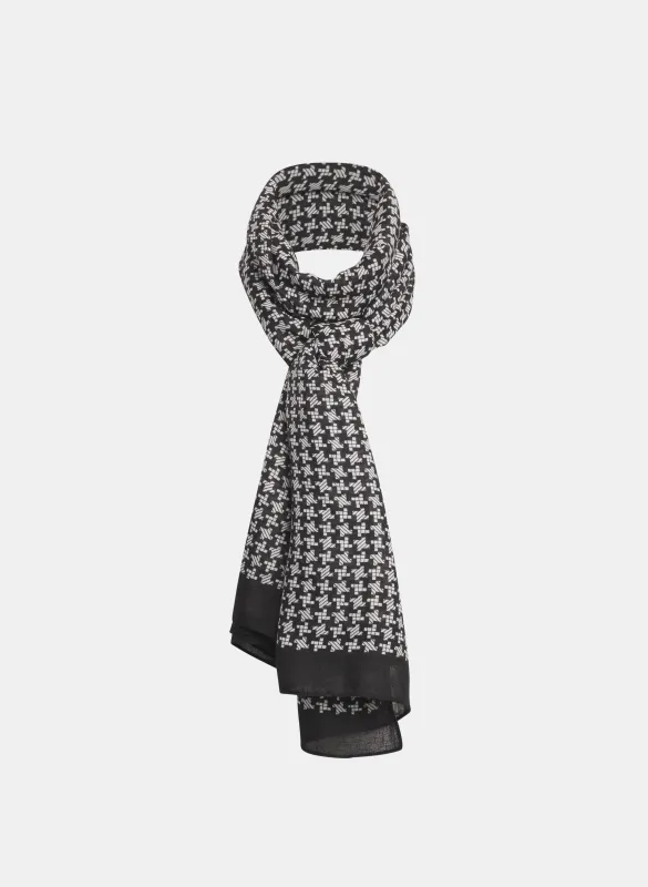 Houndstooth Print Scarf sold by Laura