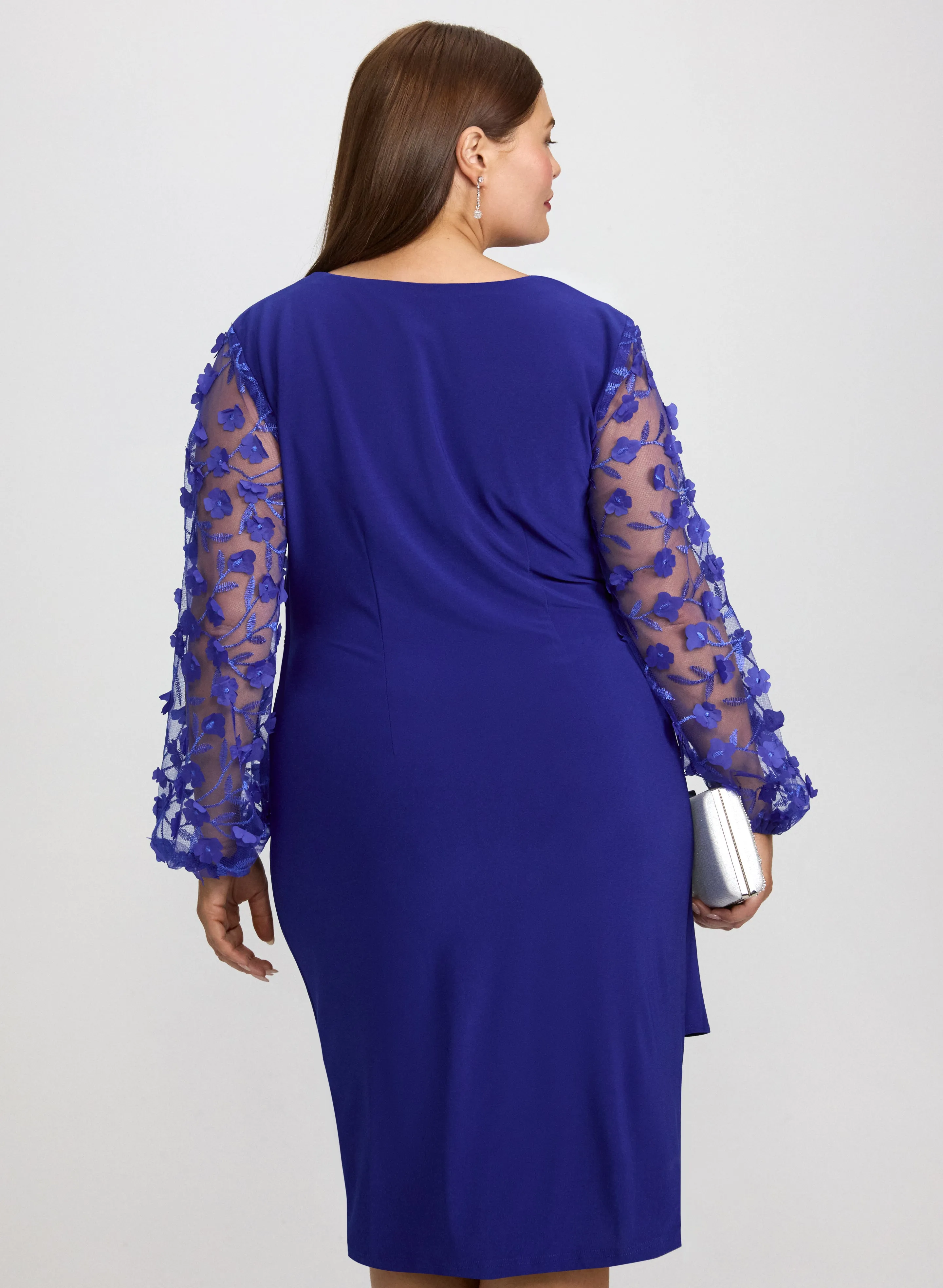 Floral Applique Sleeve Dress sold by Laura product image thumbnail 3