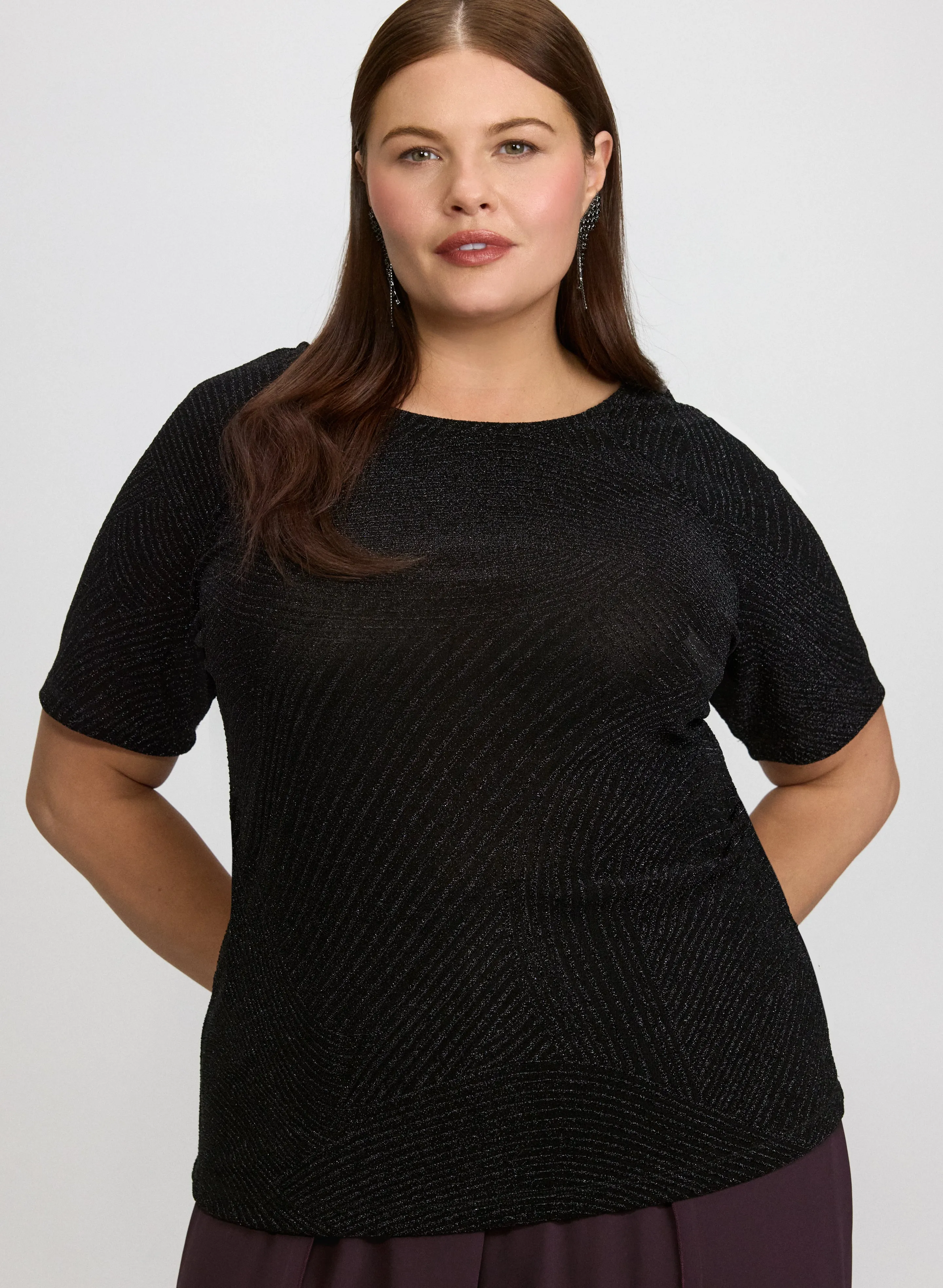 Metallic Jacquard Top sold by Laura product image thumbnail 5