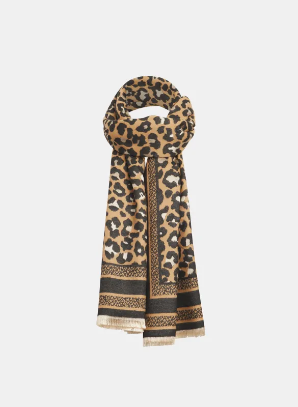 Leopard Print Scarf sold by Laura