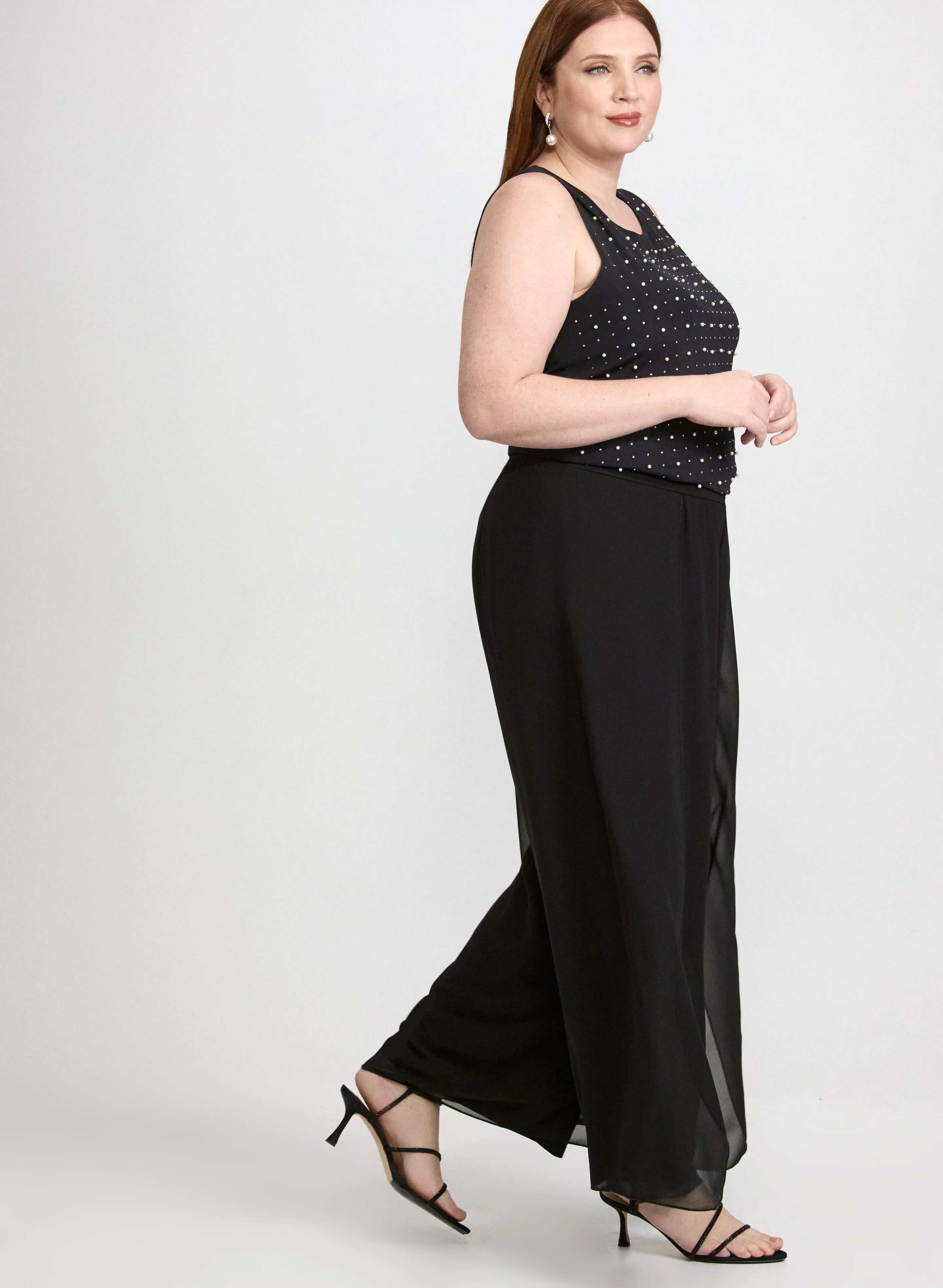 Wide-Leg Chiffon Pants sold by Laura product image thumbnail 2