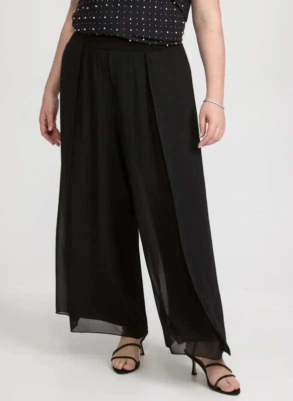 Wide-Leg Chiffon Pants sold by Laura