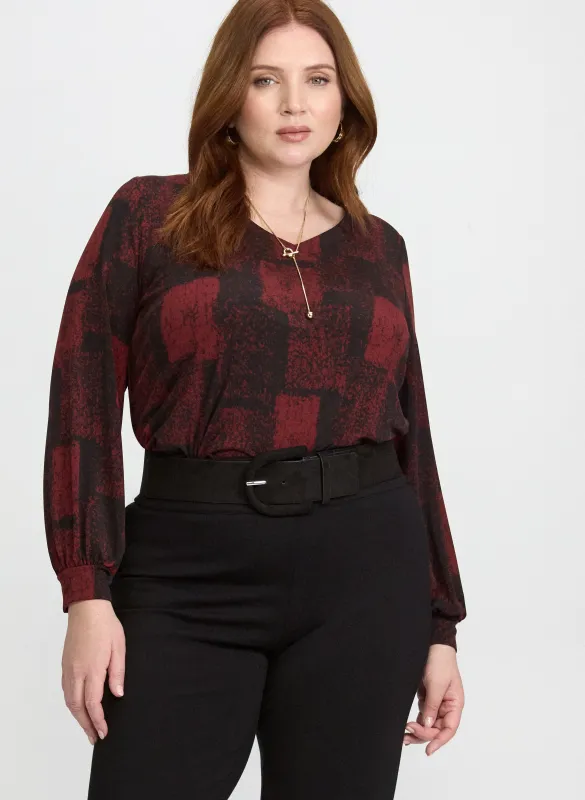 Abstract Print Top sold by Laura