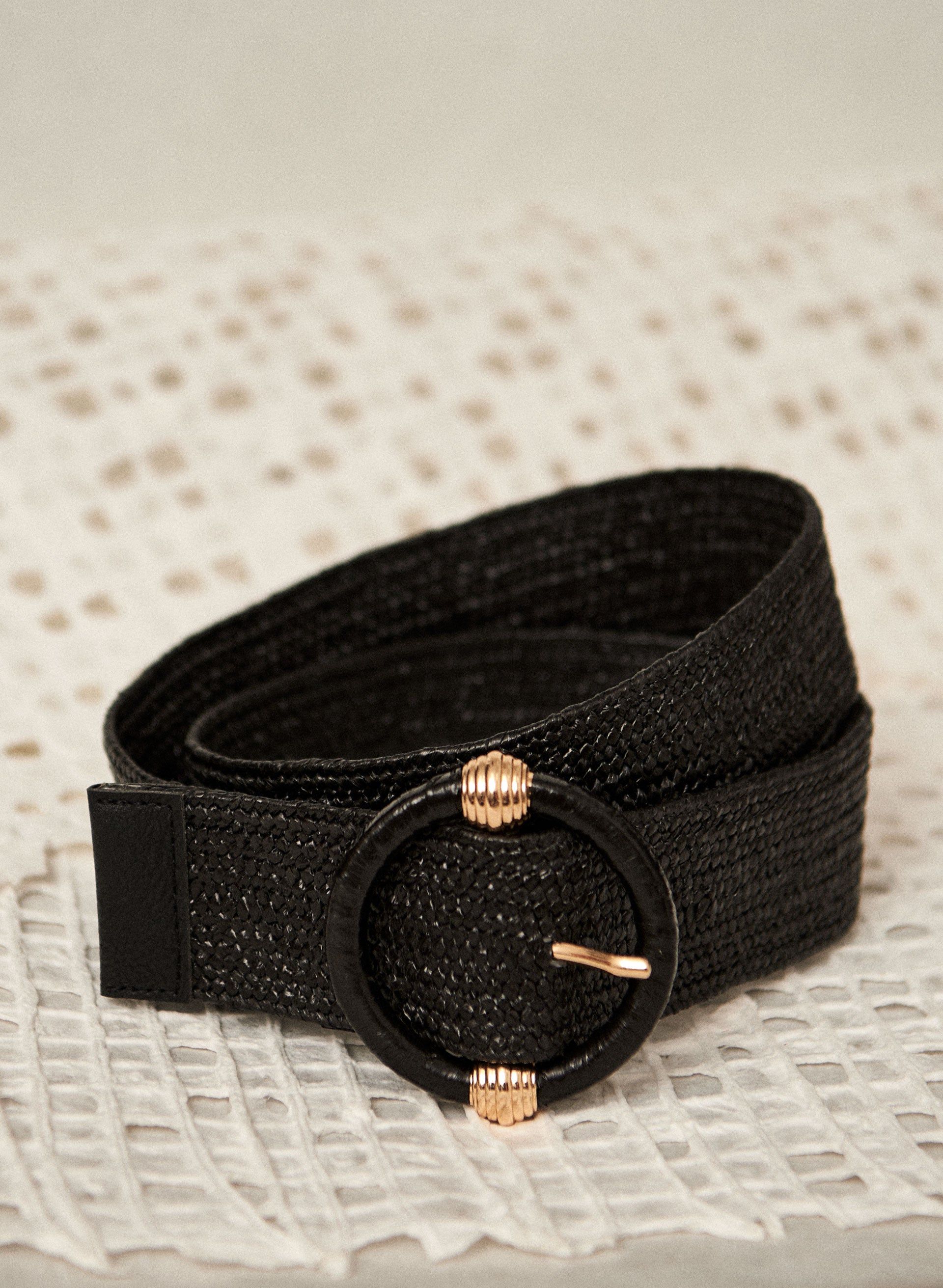 Round Buckle Elastic Belt sold by Laura