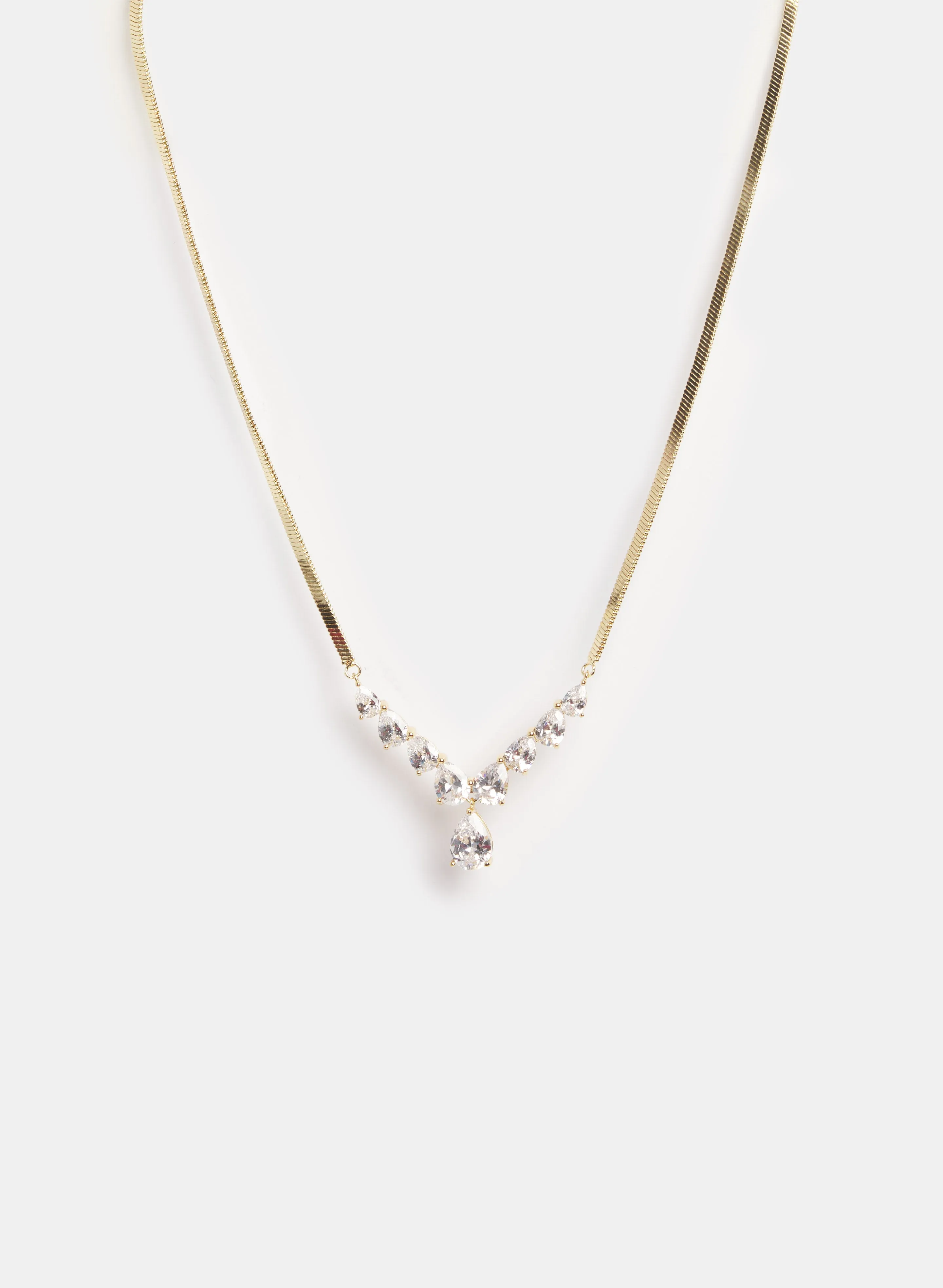 Cubic Zirconia Stone Necklace sold by Laura