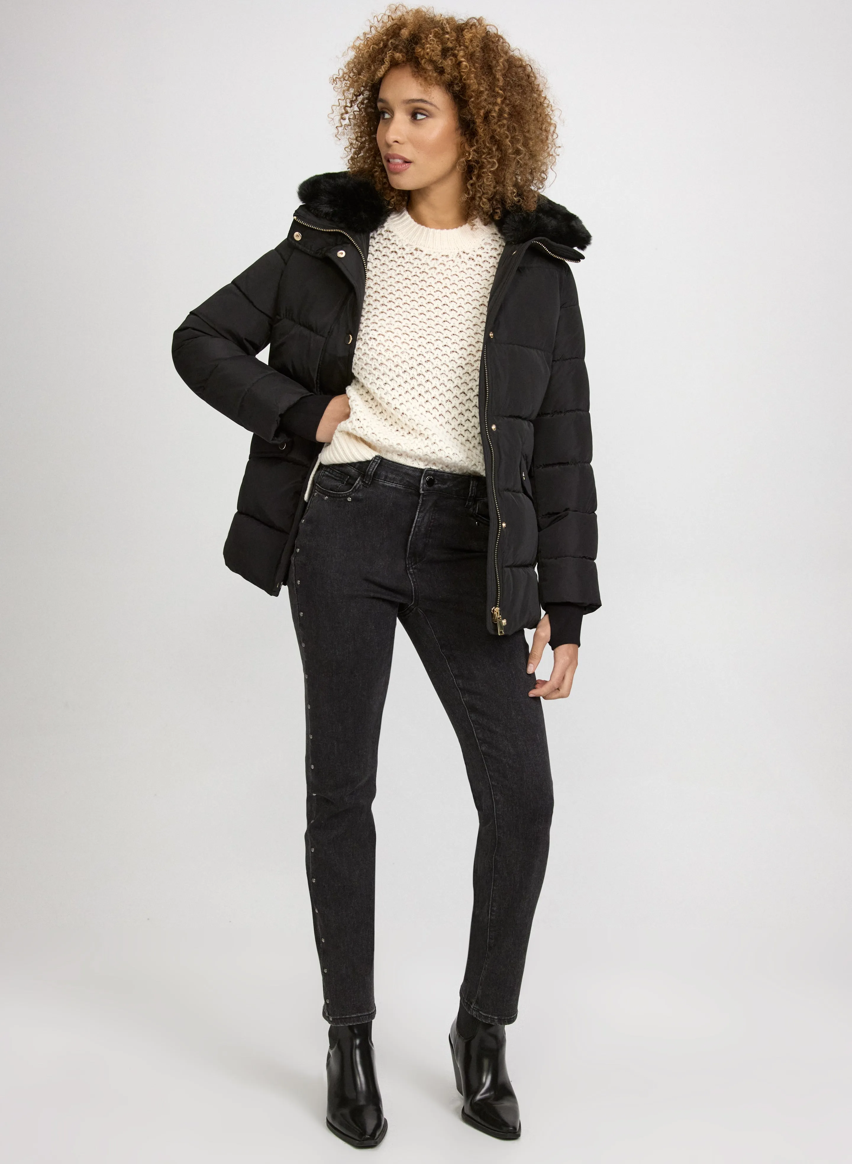 Quilted Zip Coat sold by Laura product image thumbnail 3