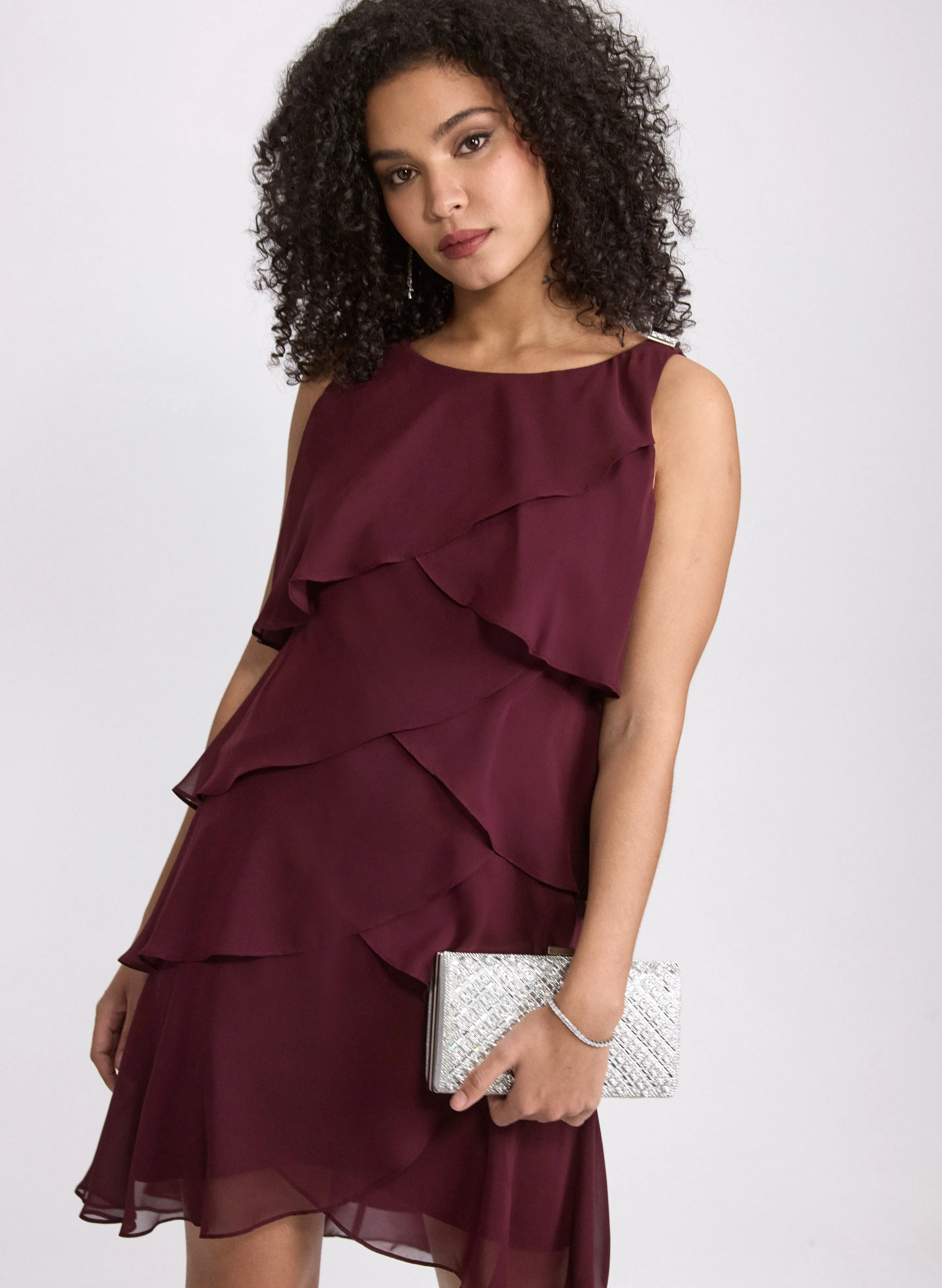 Tiered Chiffon Dress sold by Laura product image thumbnail 5