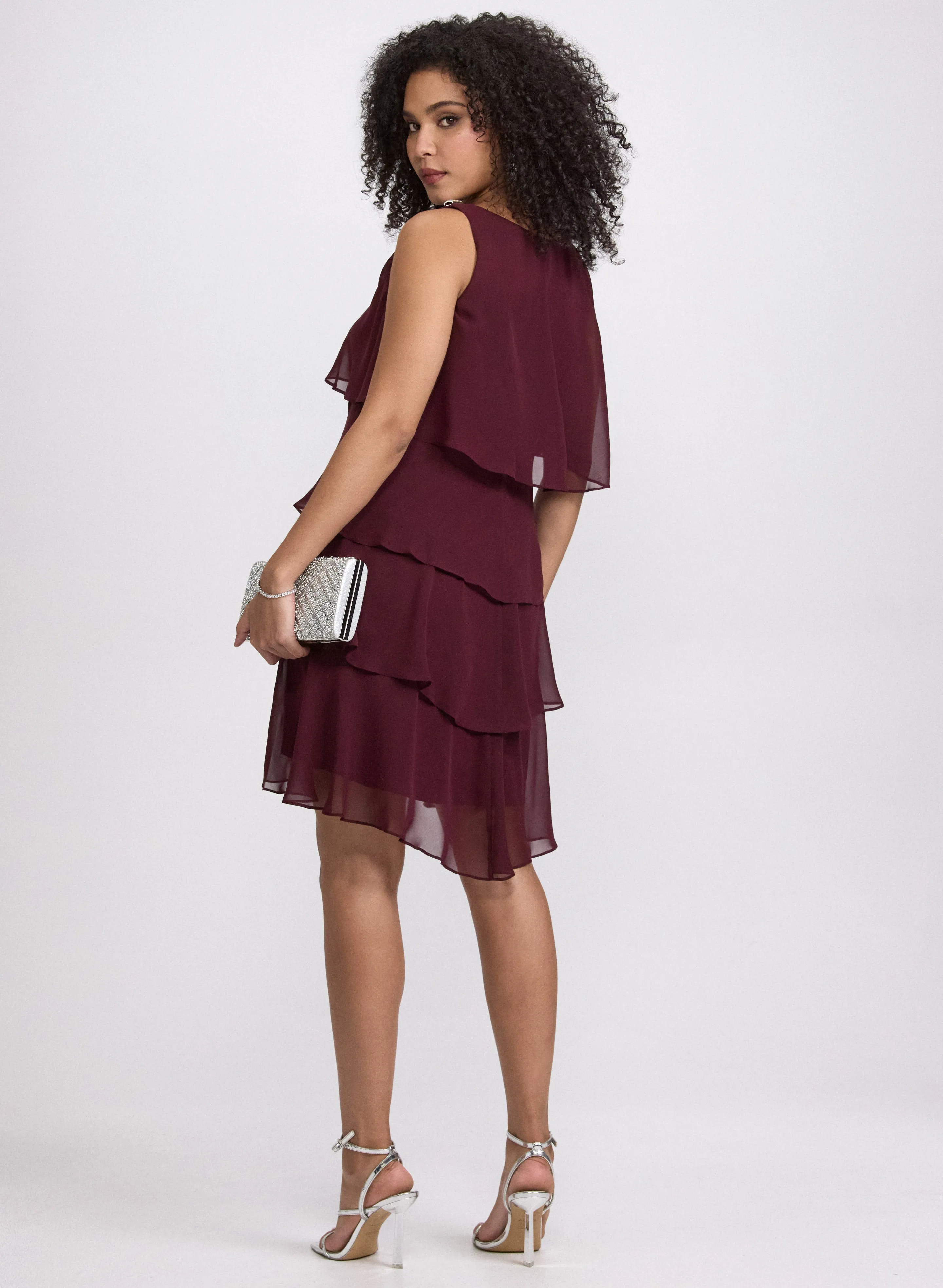 Tiered Chiffon Dress sold by Laura product image thumbnail 4