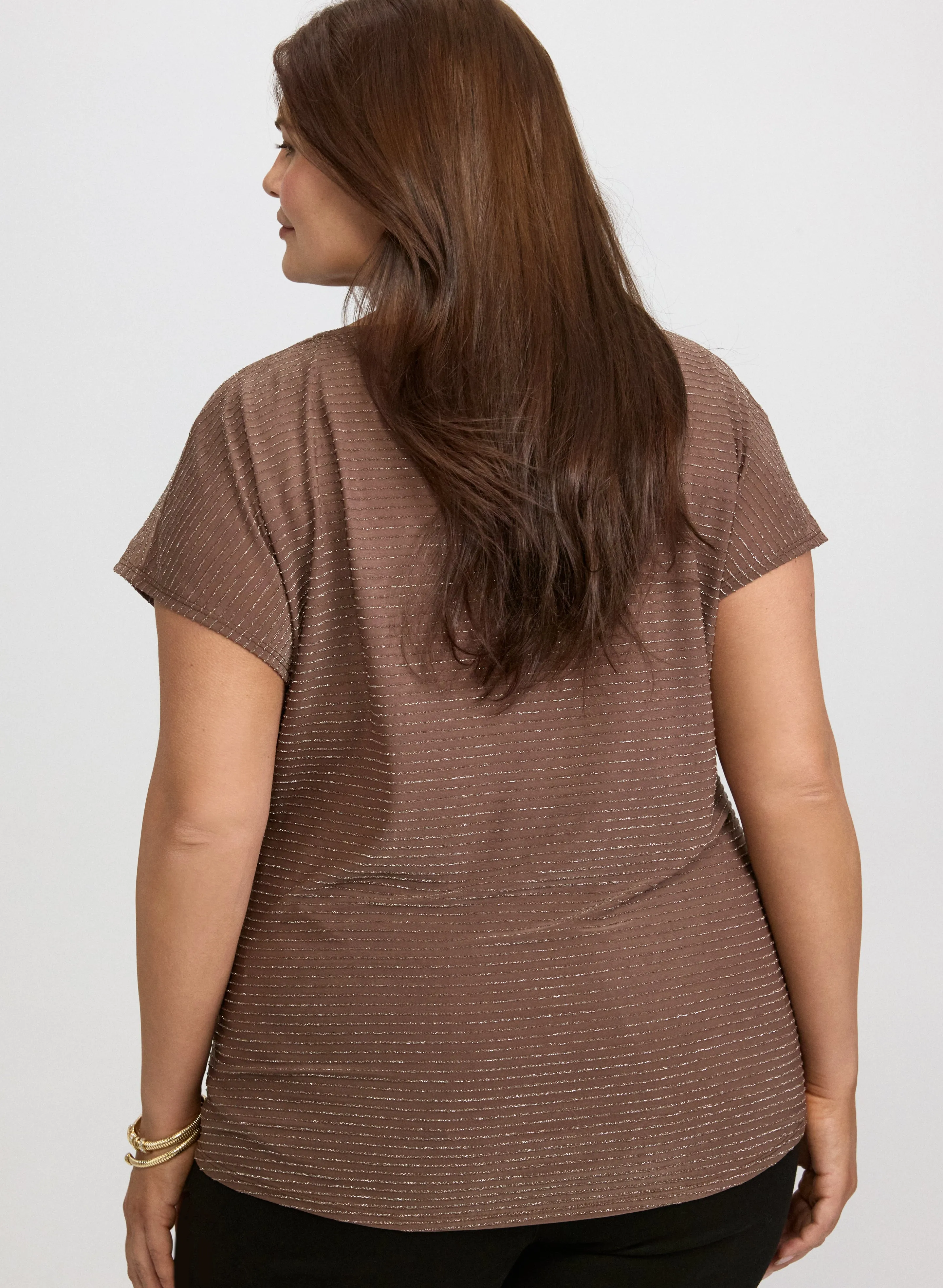 Metallic Jersey Top sold by Laura product image thumbnail 4