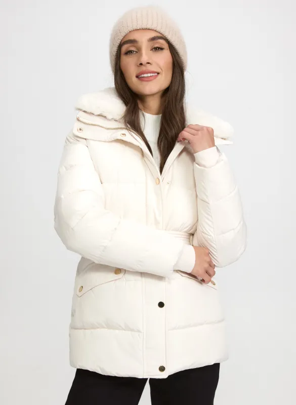 Quilted Zip Coat sold by Laura