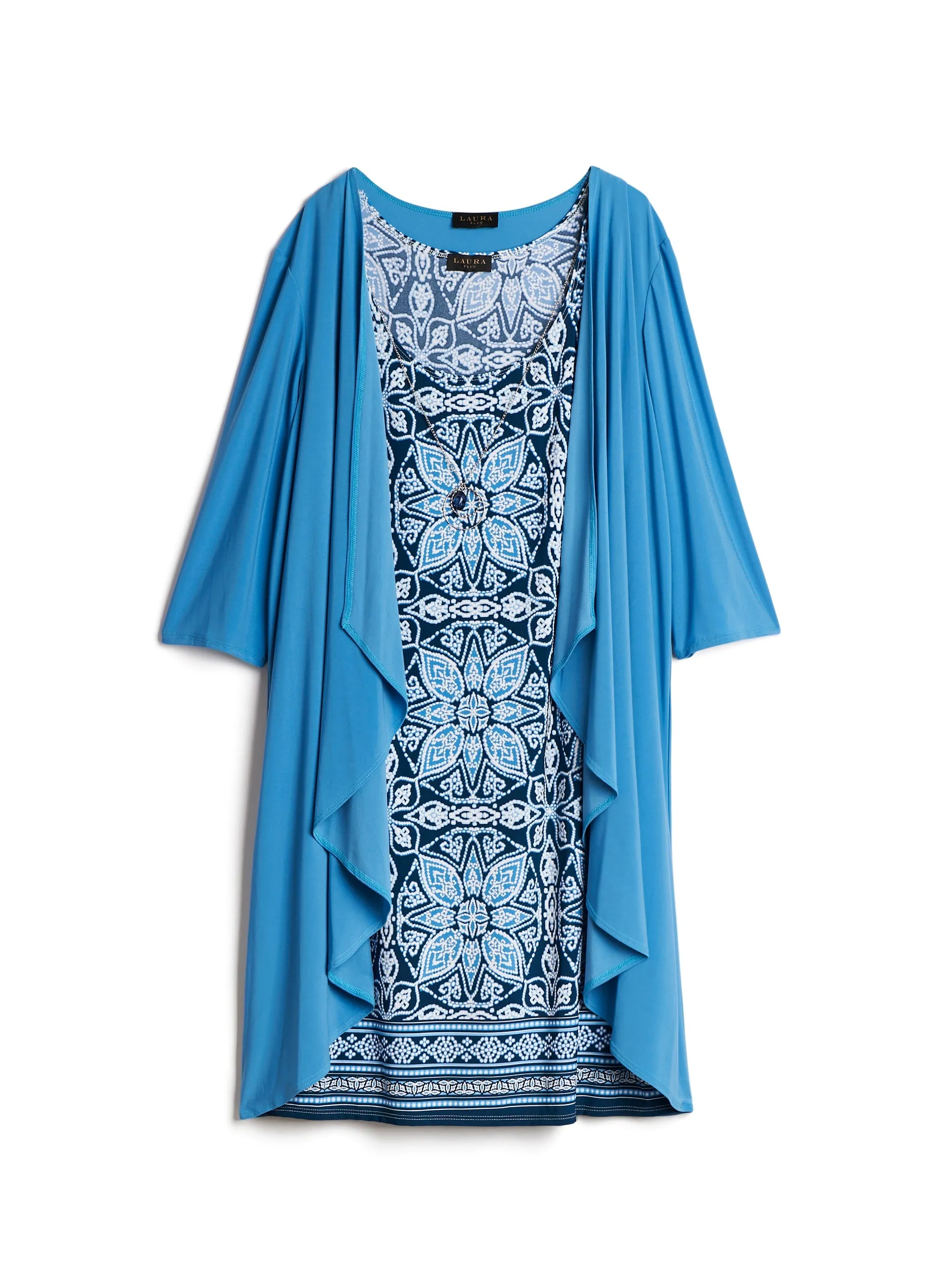 Medallion Print Dress & Jacket Set sold by Laura product image thumbnail 4