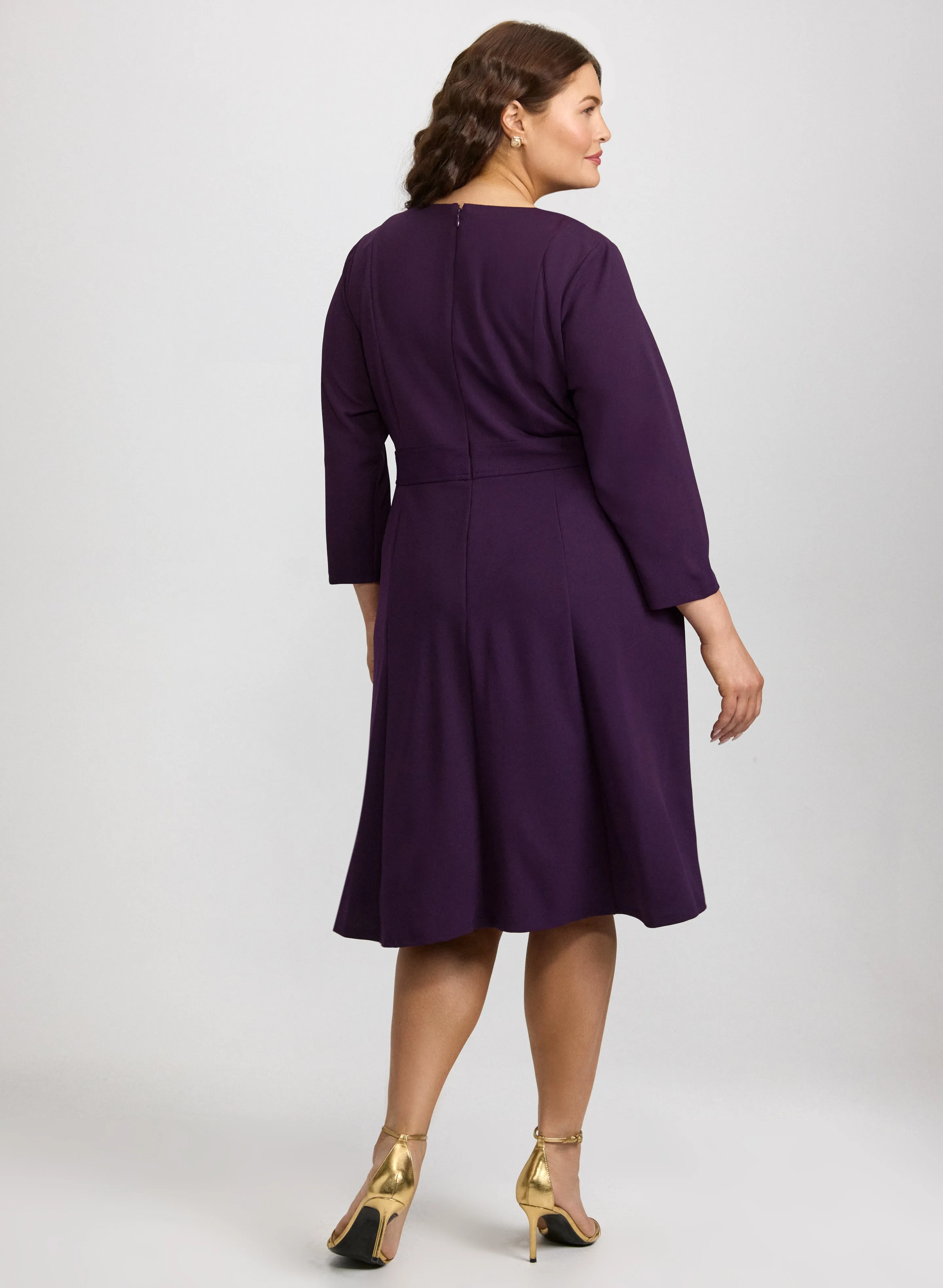 Buttoned-Tab Detail Dress sold by Laura product image thumbnail 3