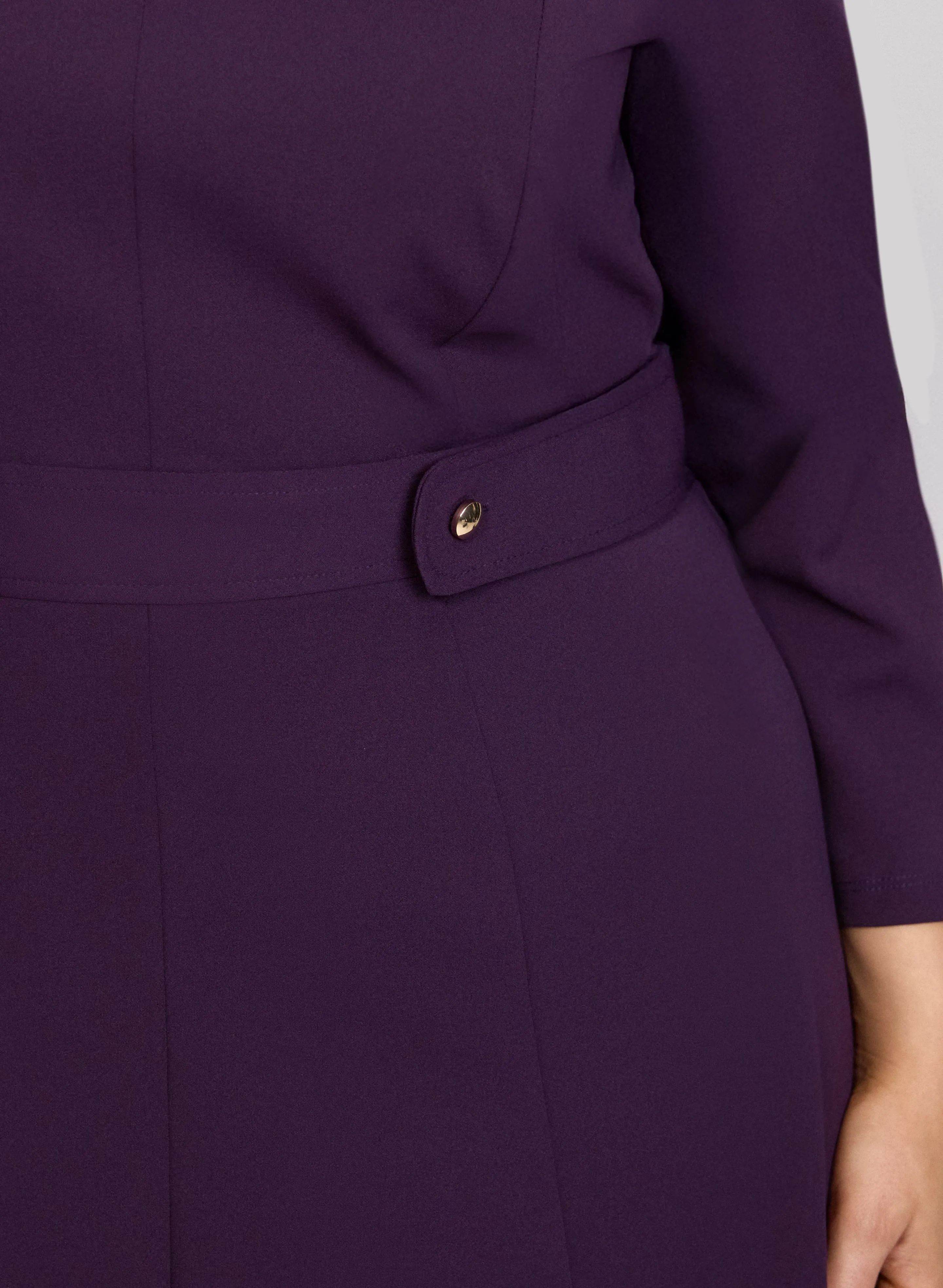 Buttoned-Tab Detail Dress sold by Laura product image thumbnail 5