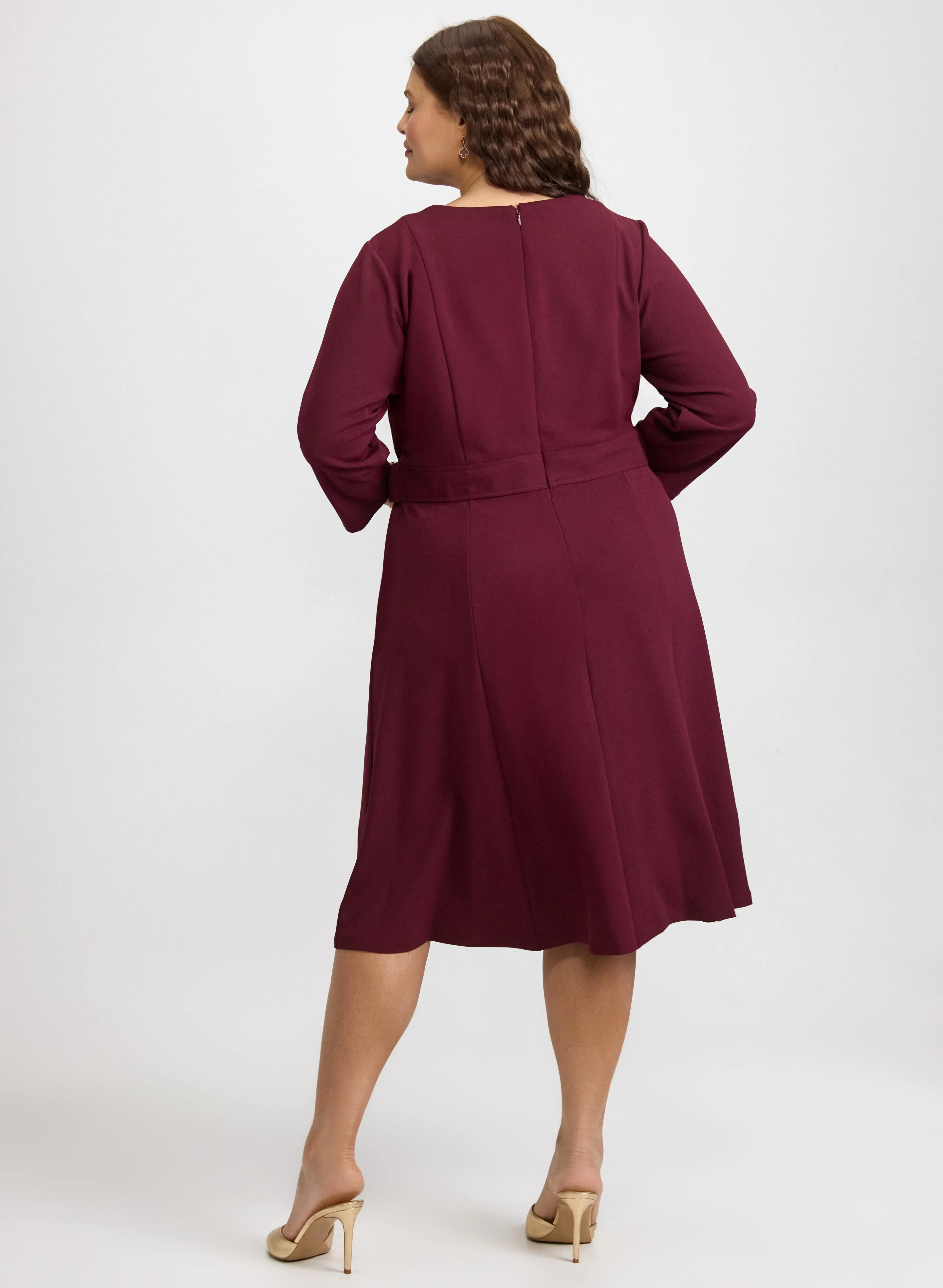 Buttoned-Tab Detail Dress sold by Laura product image thumbnail 3