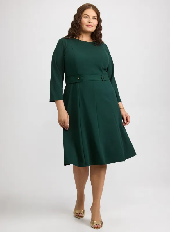 Buttoned-Tab Detail Dress sold by Laura