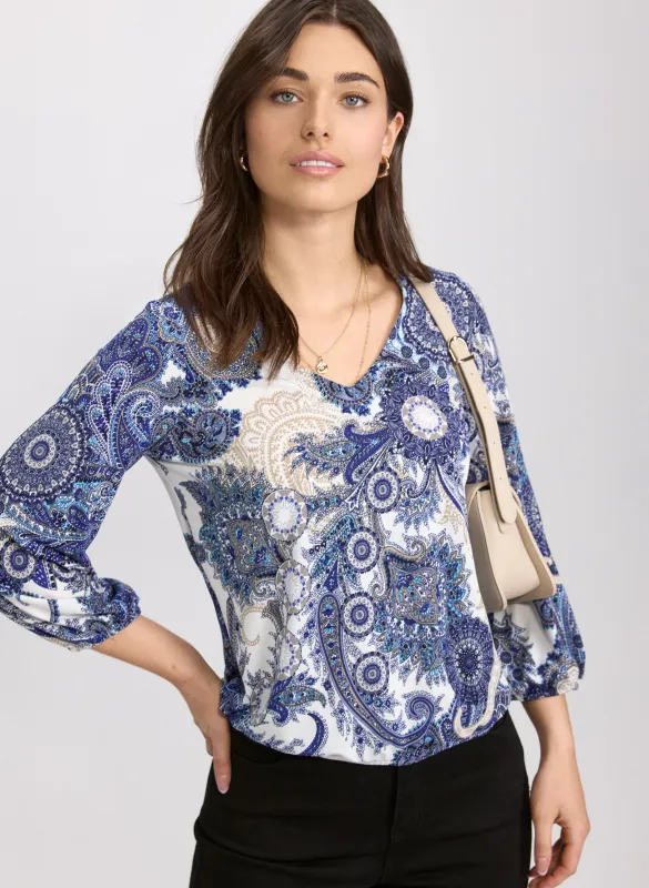 Paisley Print Top sold by Laura
