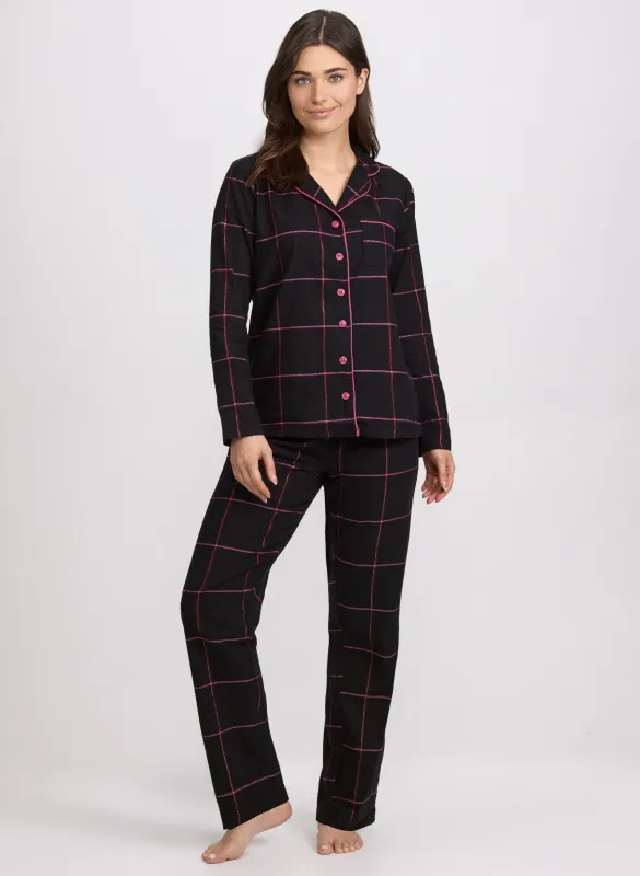 Plaid Print Pyjama Set sold by Laura