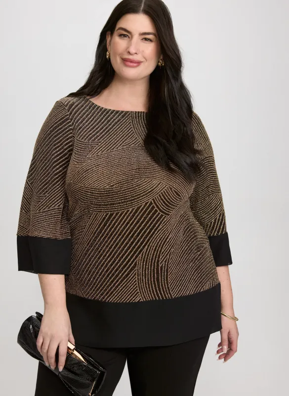 Metallic Jacquard Top sold by Laura