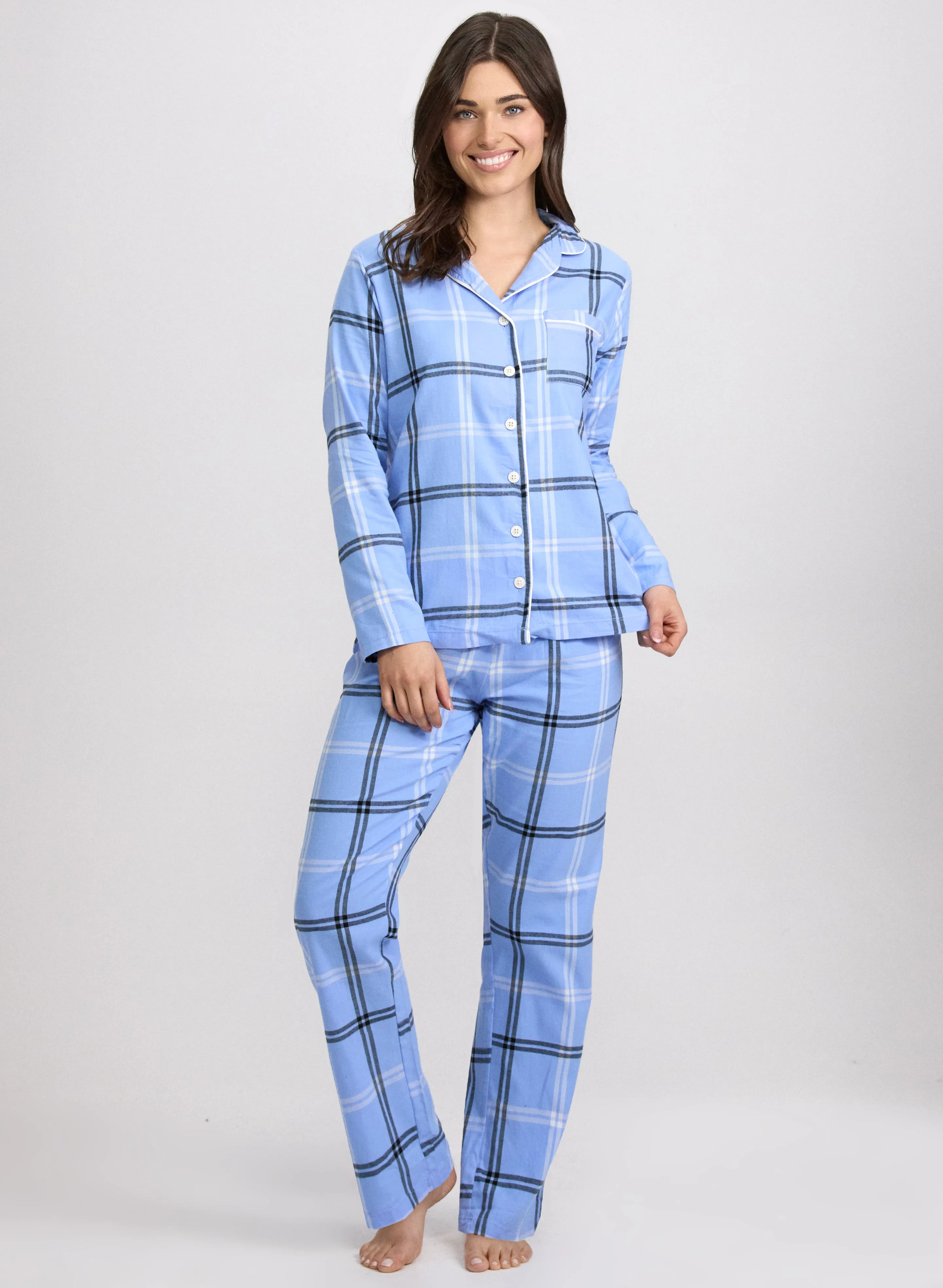 Plaid Print Pyjama Set sold by Laura