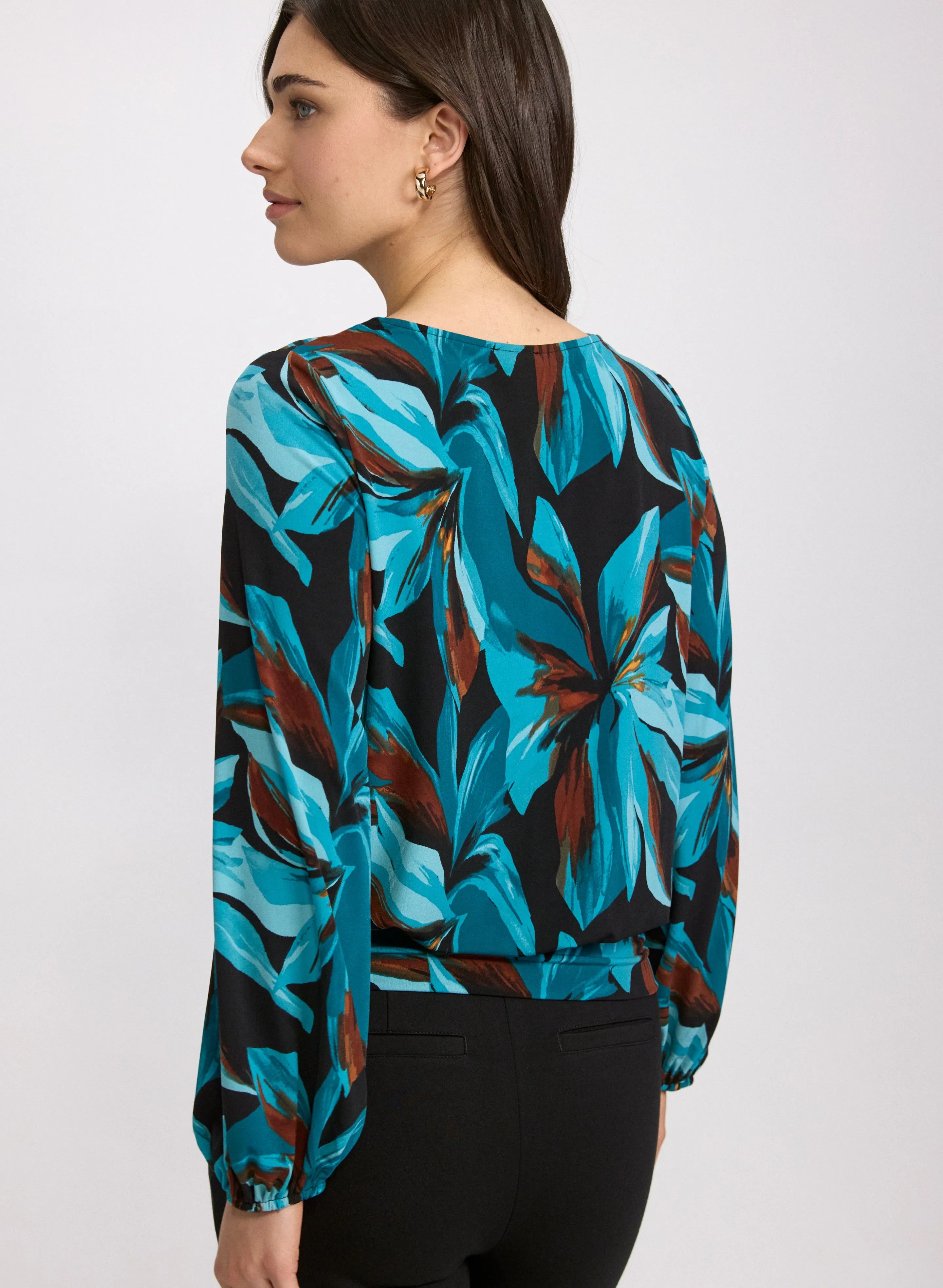 Floral Keyhole Top sold by Laura product image thumbnail 4